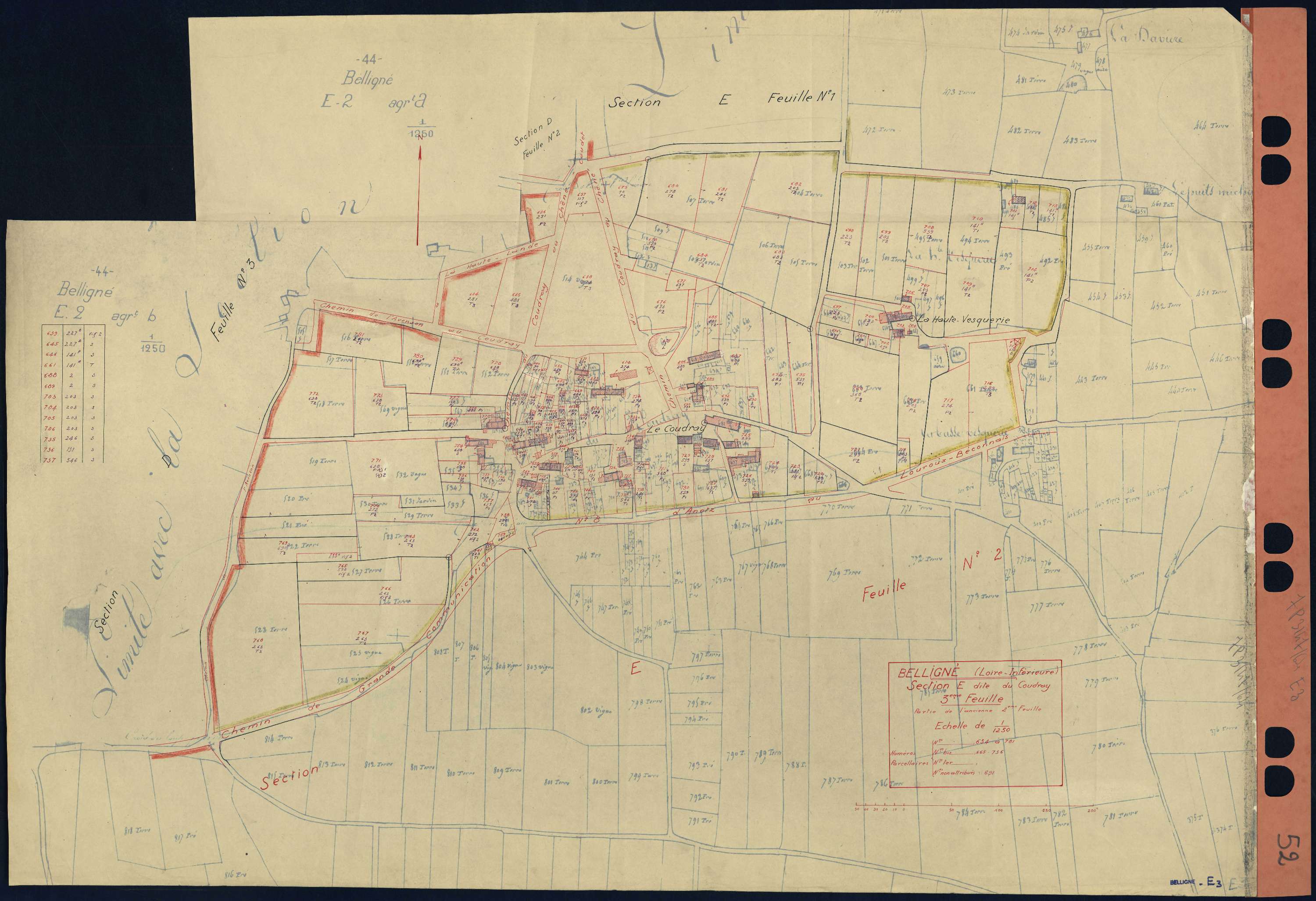 Belligné - Section E3 634-781