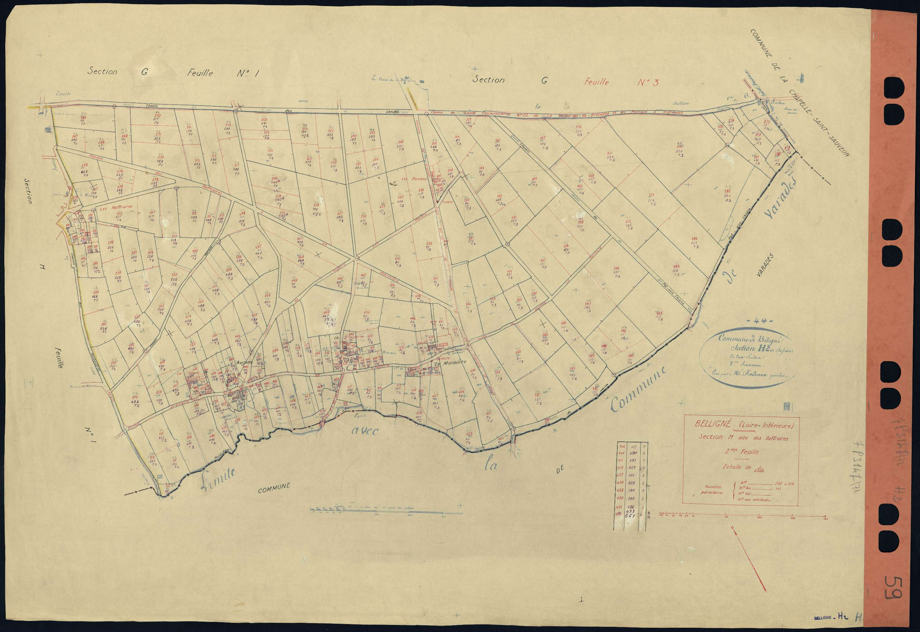Belligné - Section H2 266-514