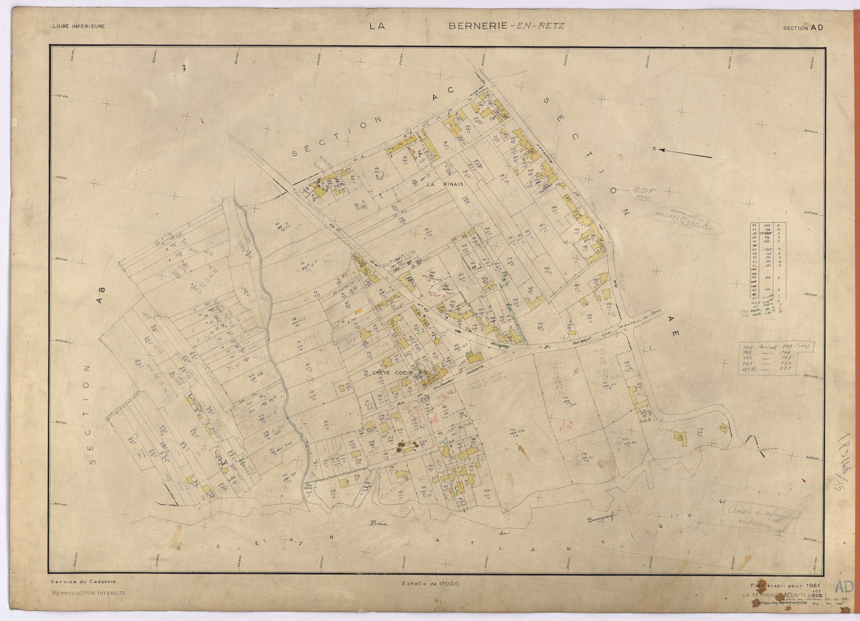 La Bernerie-en-Retz - Section AD 1-253