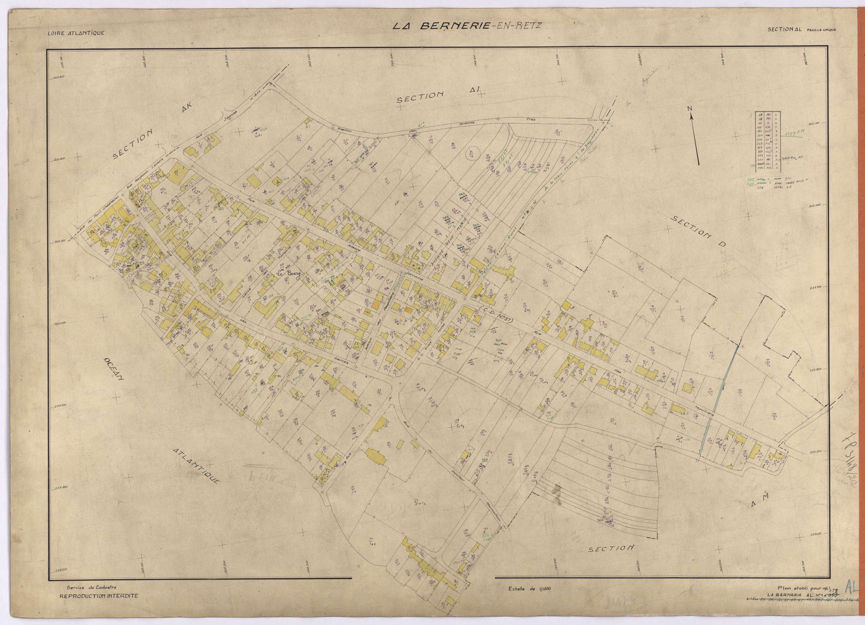 La Bernerie-en-Retz - Section AL 1-373