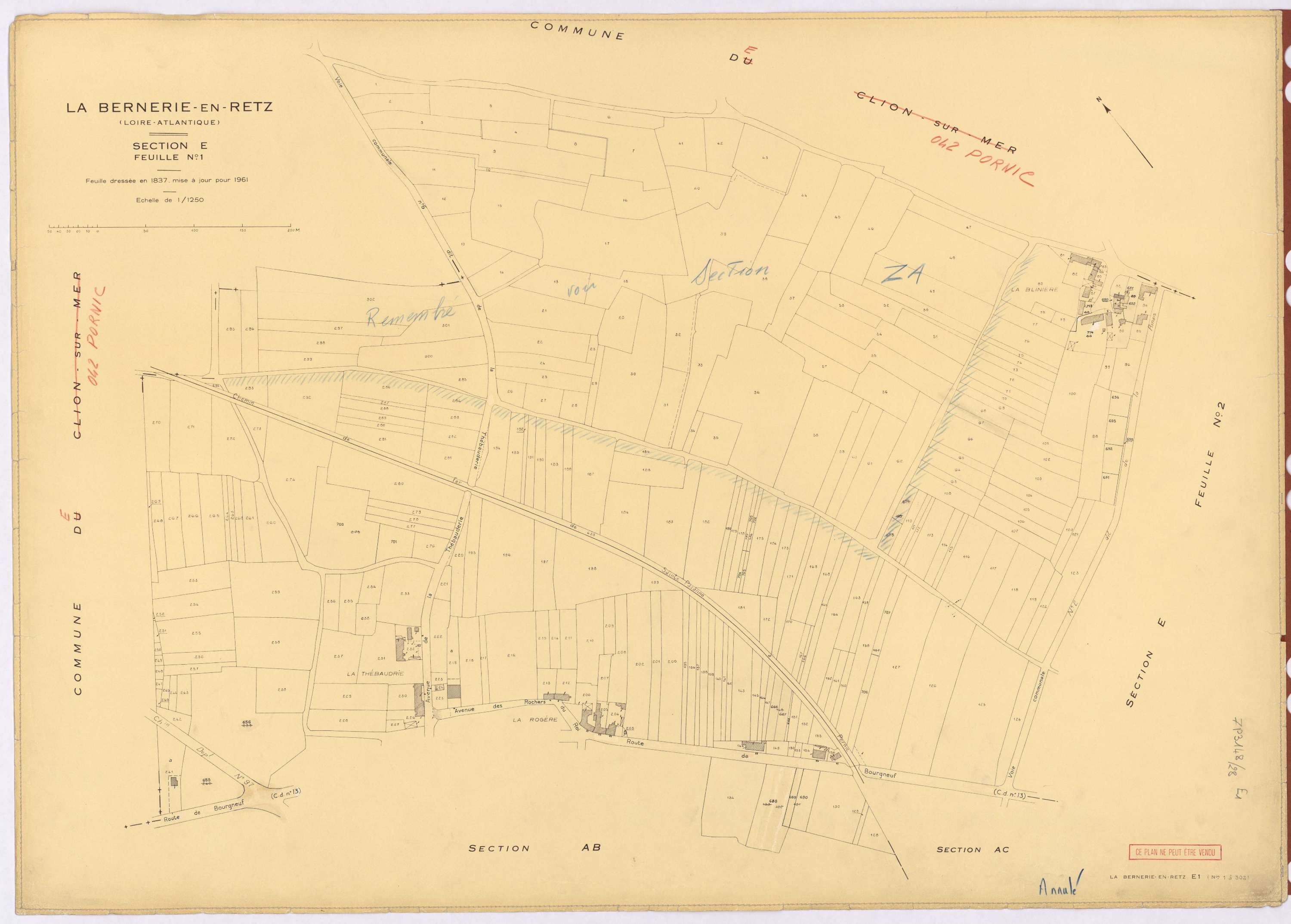 La Bernerie-en-Retz - Section E1 1-302