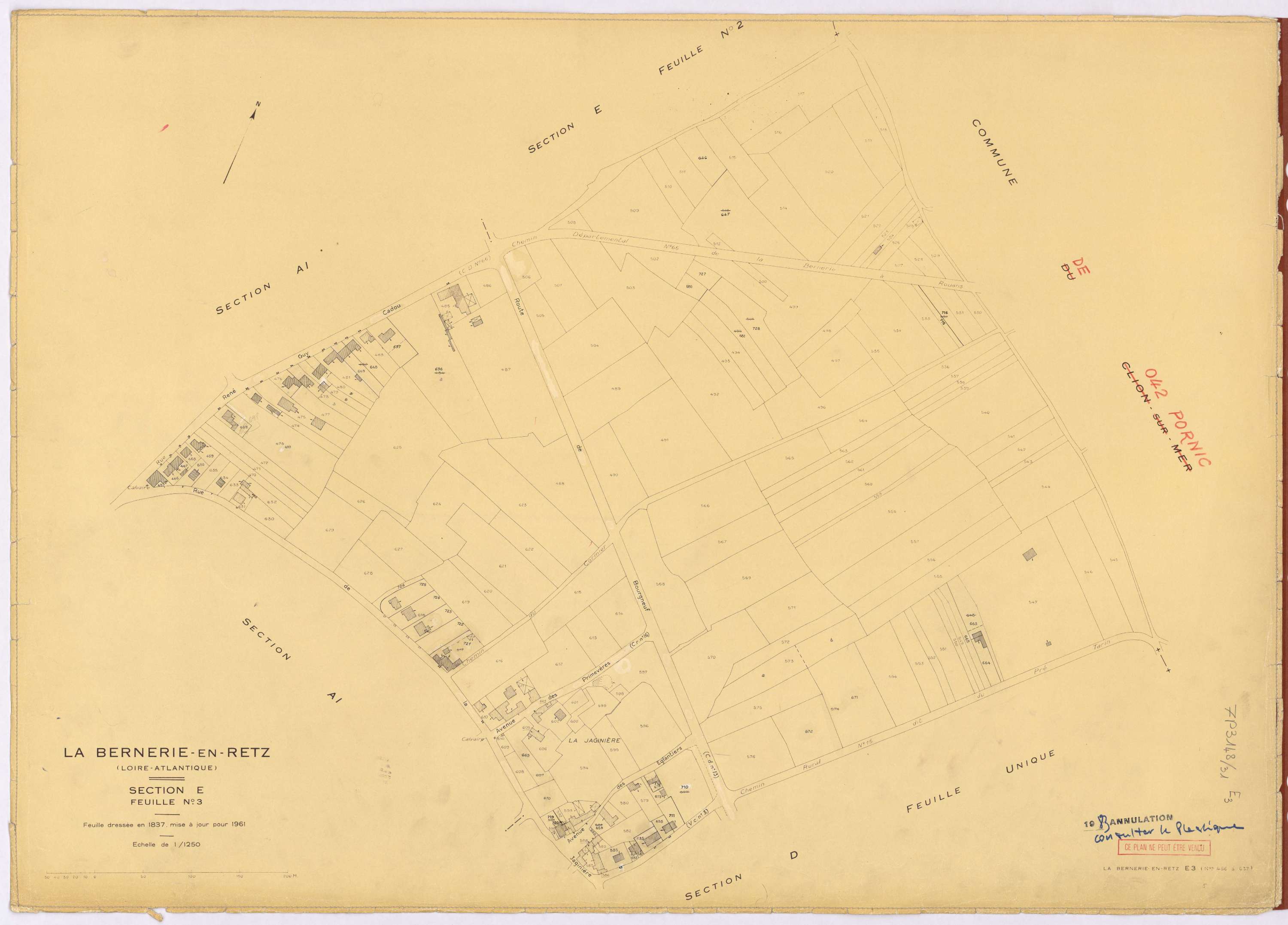 La Bernerie-en-Retz - Section E3 466-637