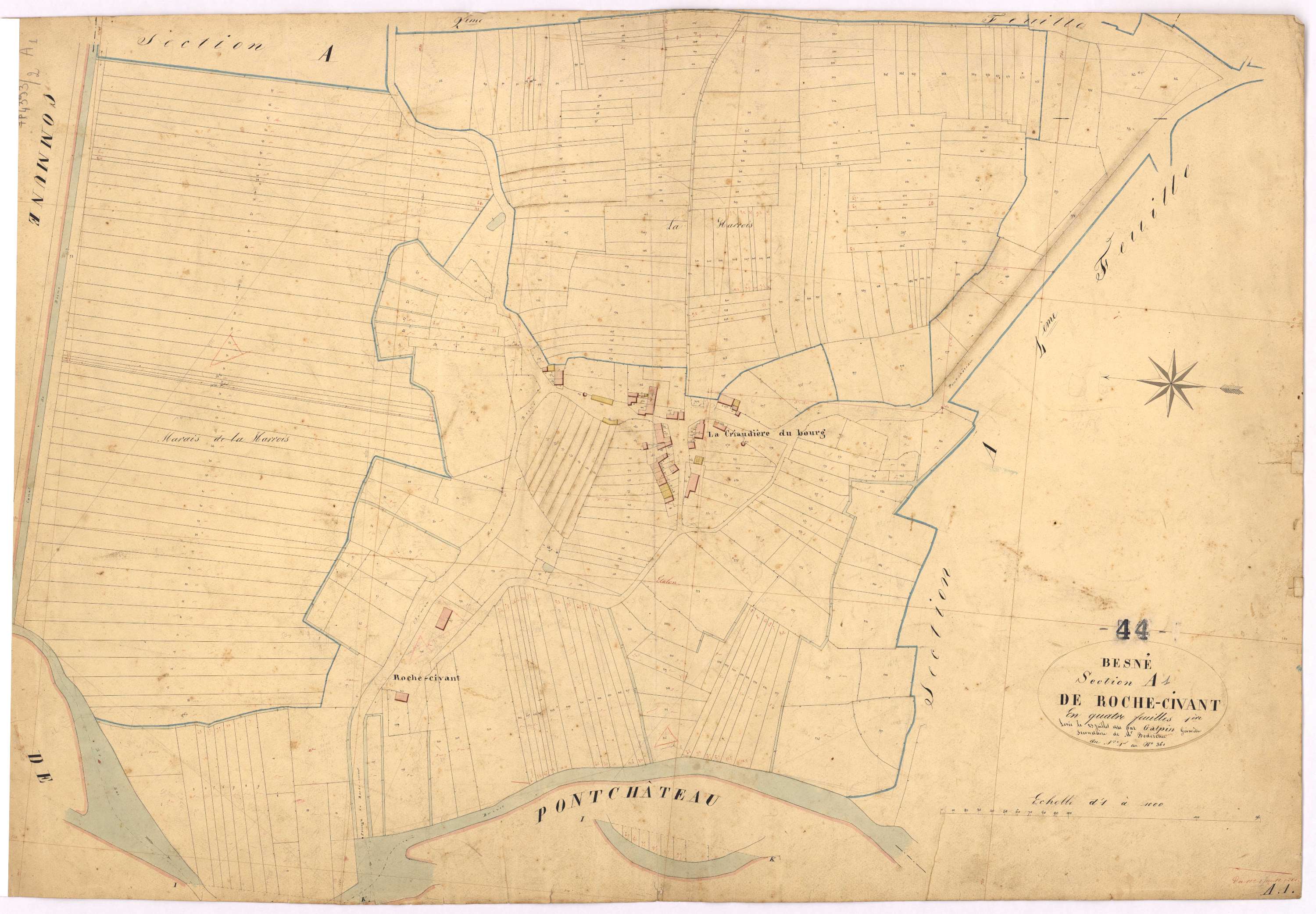 Besné - Section A1 Roche-Civant (section de) ; 1-361