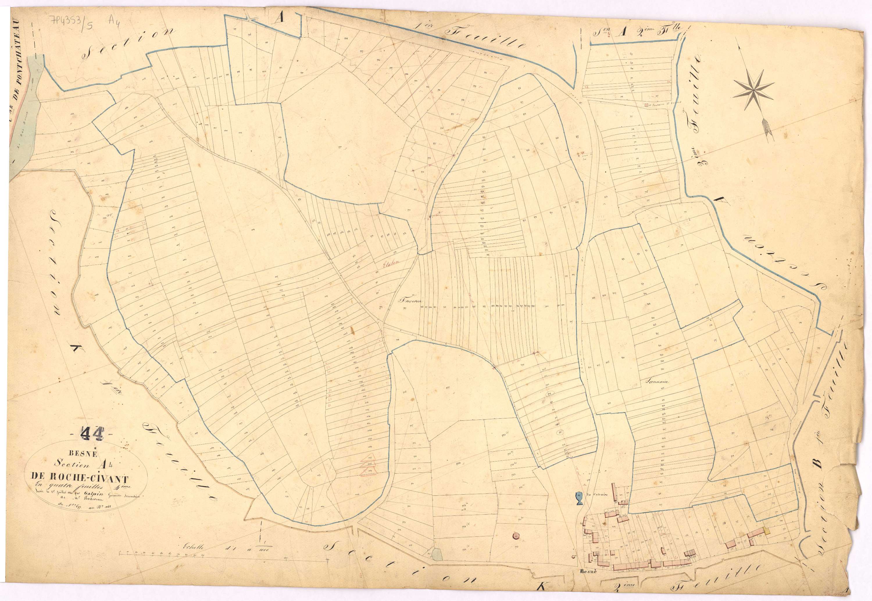 Besné - Section A4 Roche-Civant (section de) ; 697-1148