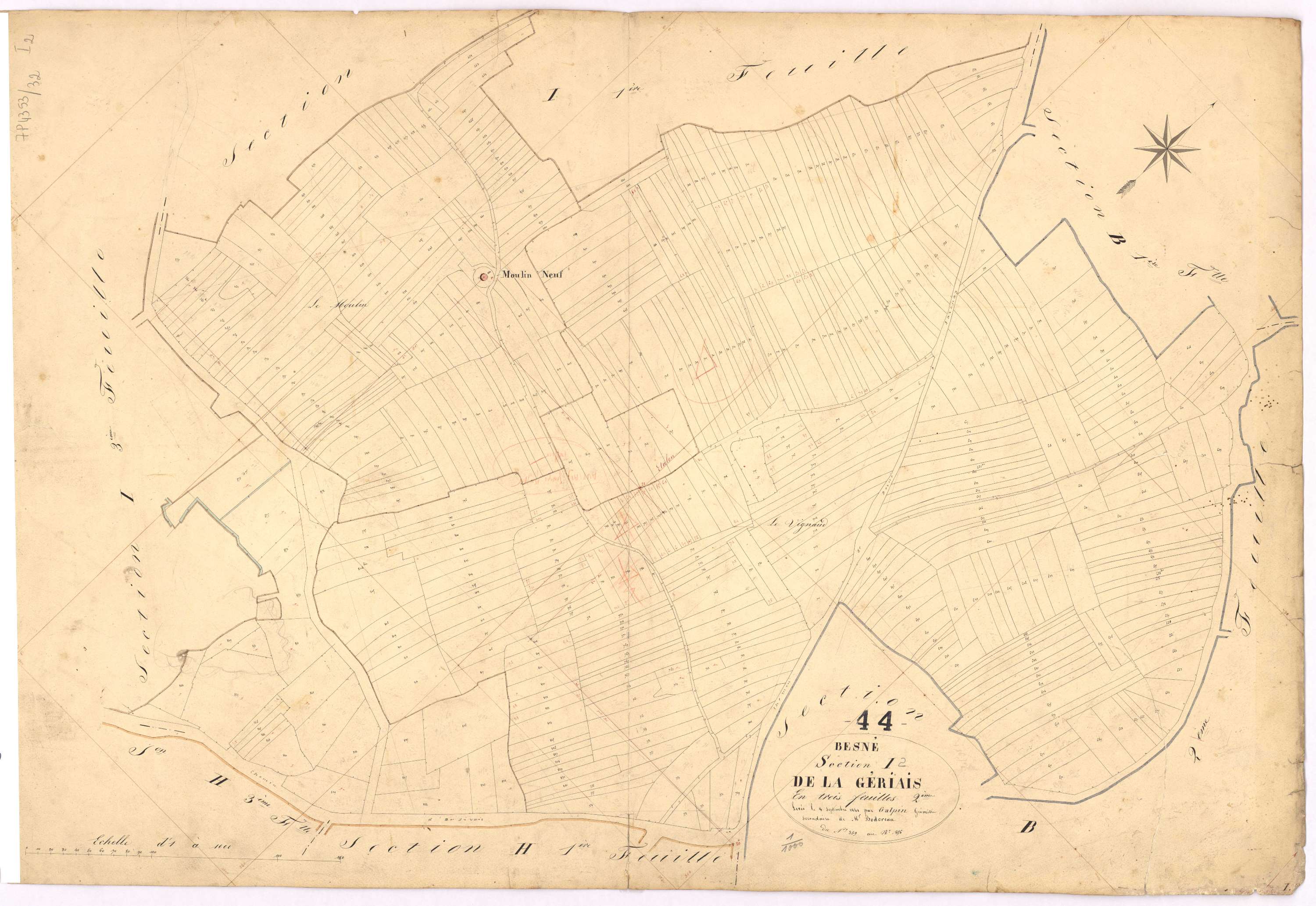 Besné - Section I2 Gériais (section de La) ; 359-856