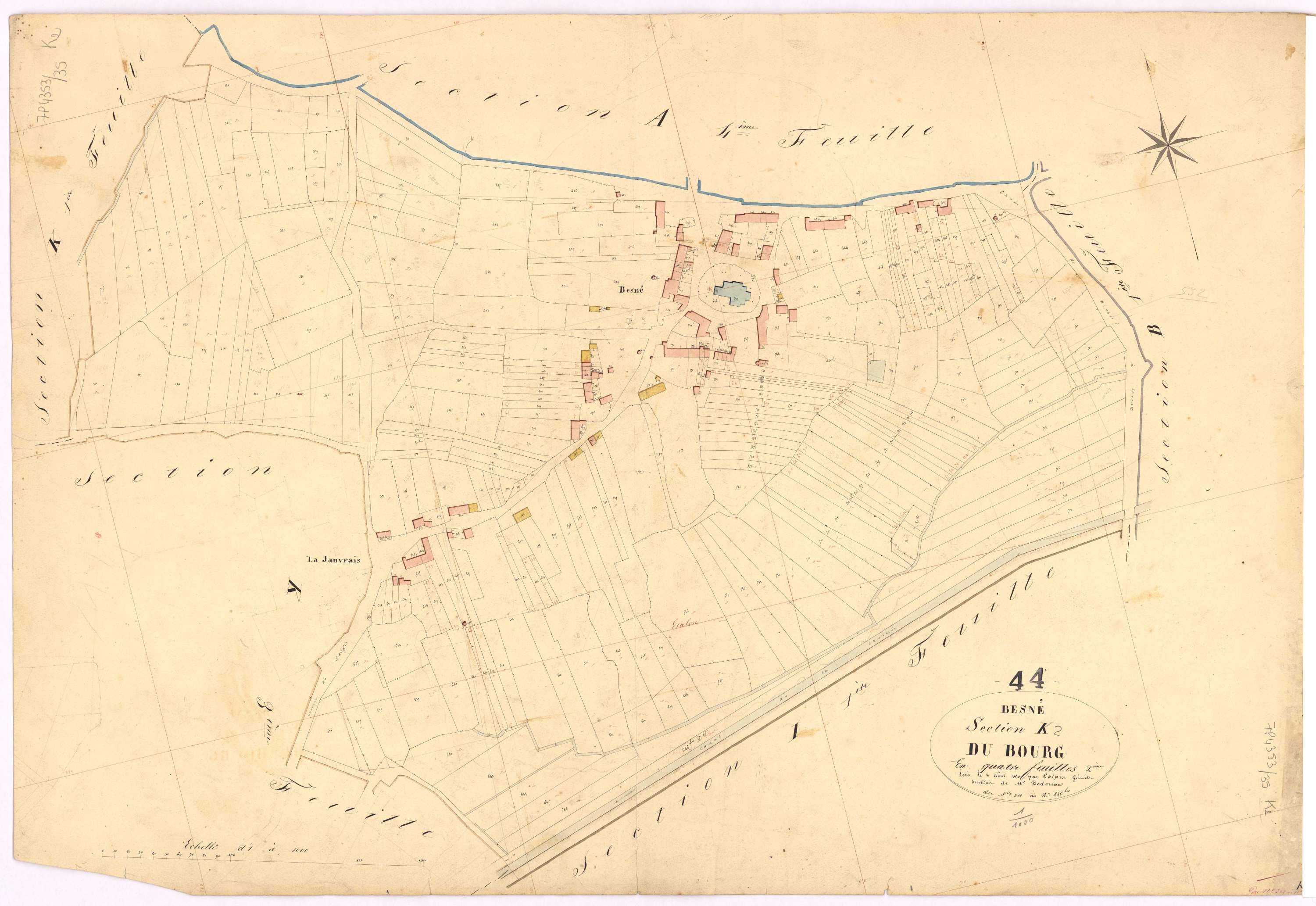 Besné - Section K2 Bourg (section du) ; 314-646bis