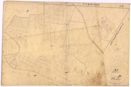 Besné - Section B2 Mélo (section de) ; 406-887
