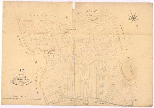 Besné - Section D3 Gros-Chêne (section du) ; 678-1004