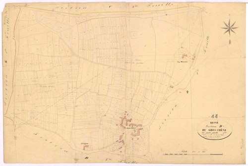 Besné - Section D4 Gros-Chêne (section du) ; 1005-1358