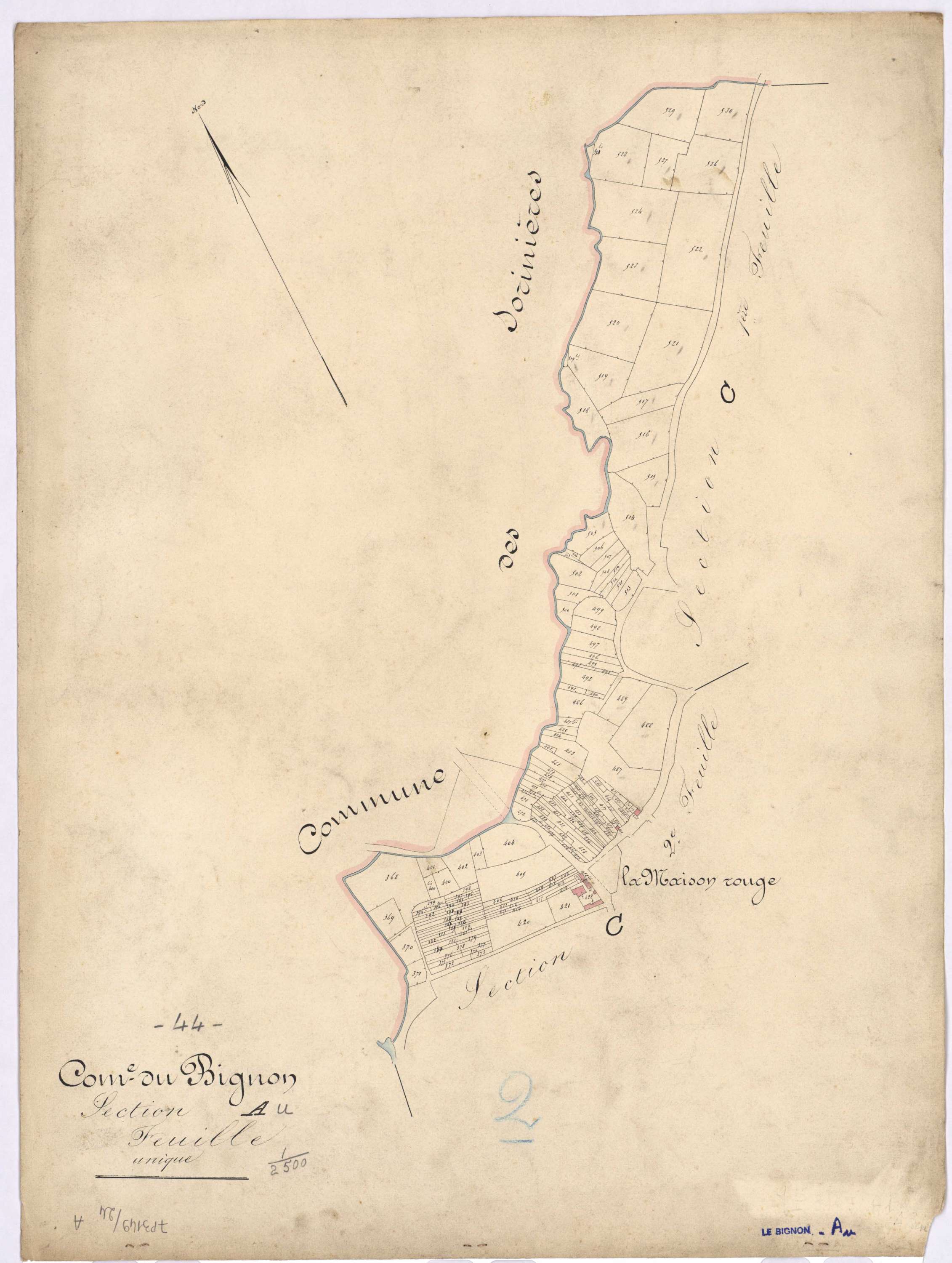 Le Bignon - Section A Maison rouge (section de la)