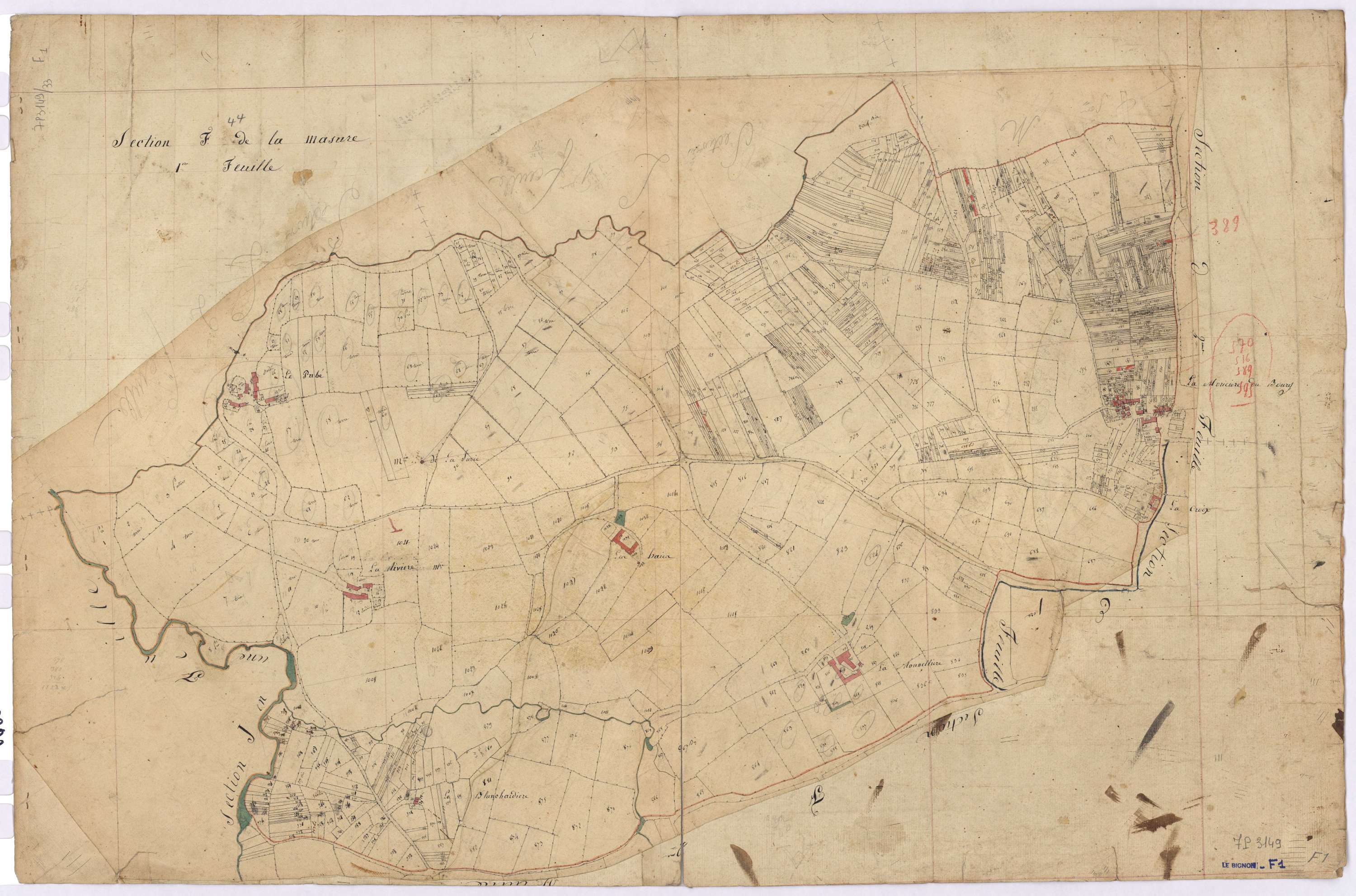 Le Bignon - Section F1 Masure (section de La)