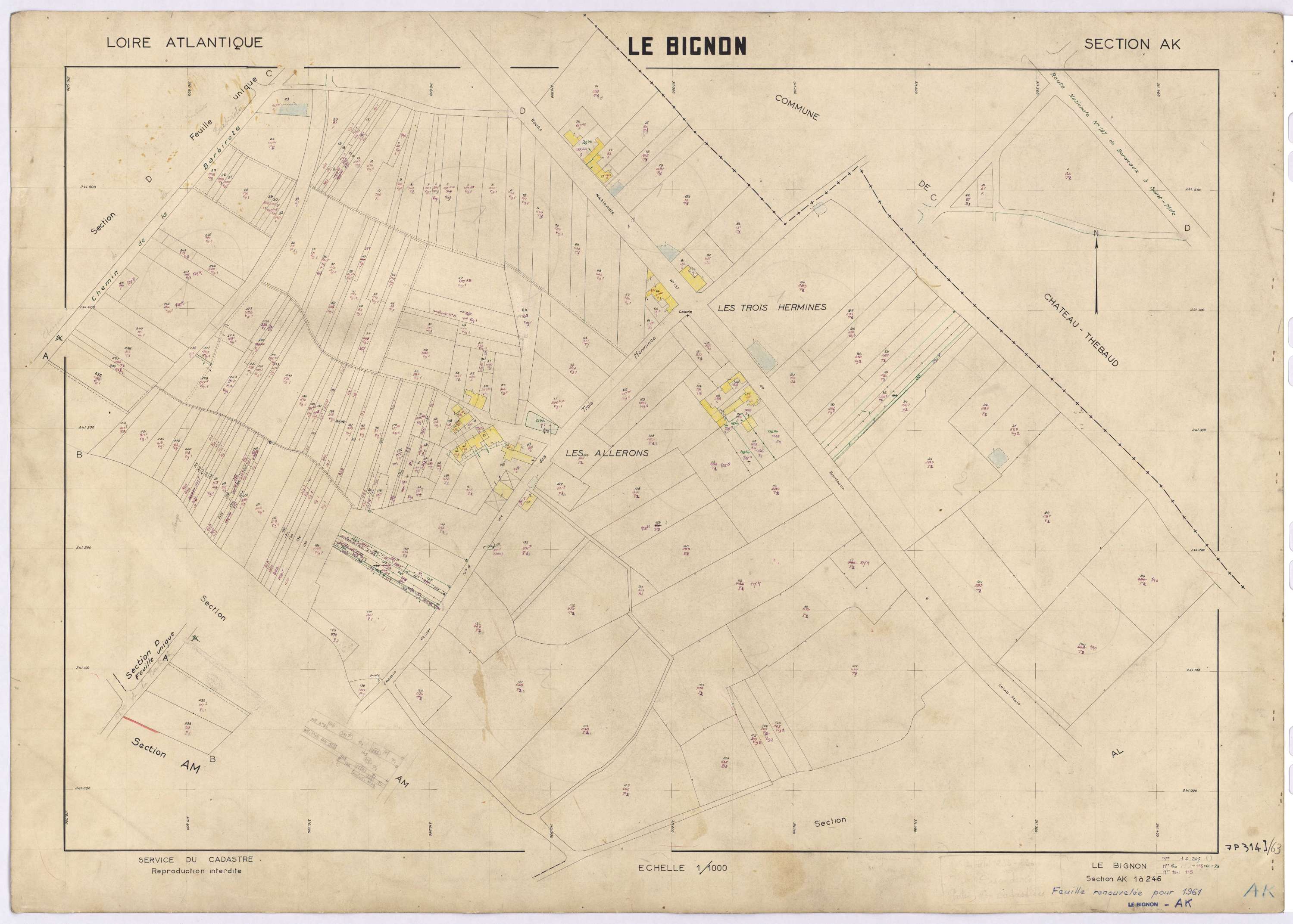 Le Bignon - Section AK 1-246