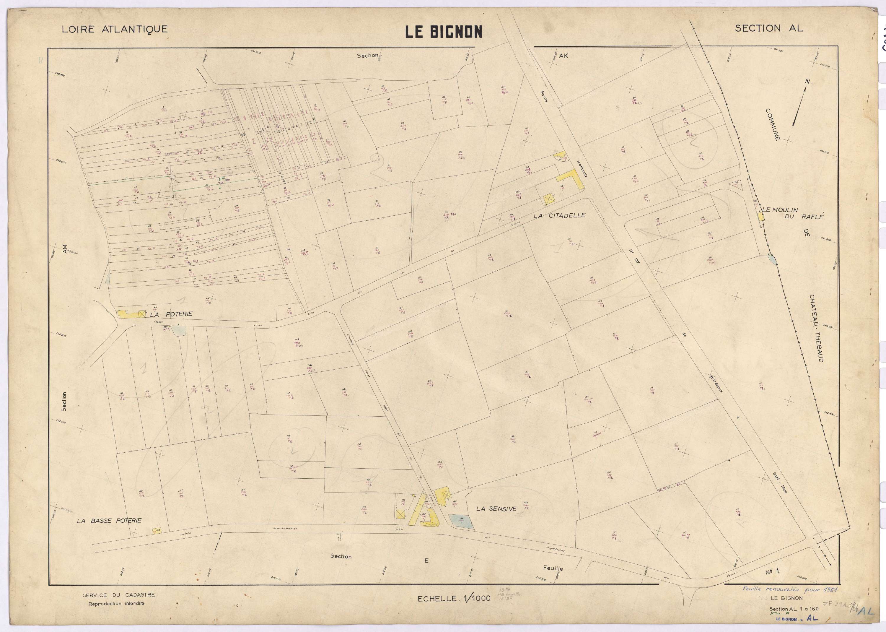 Le Bignon - Section AL 1-160