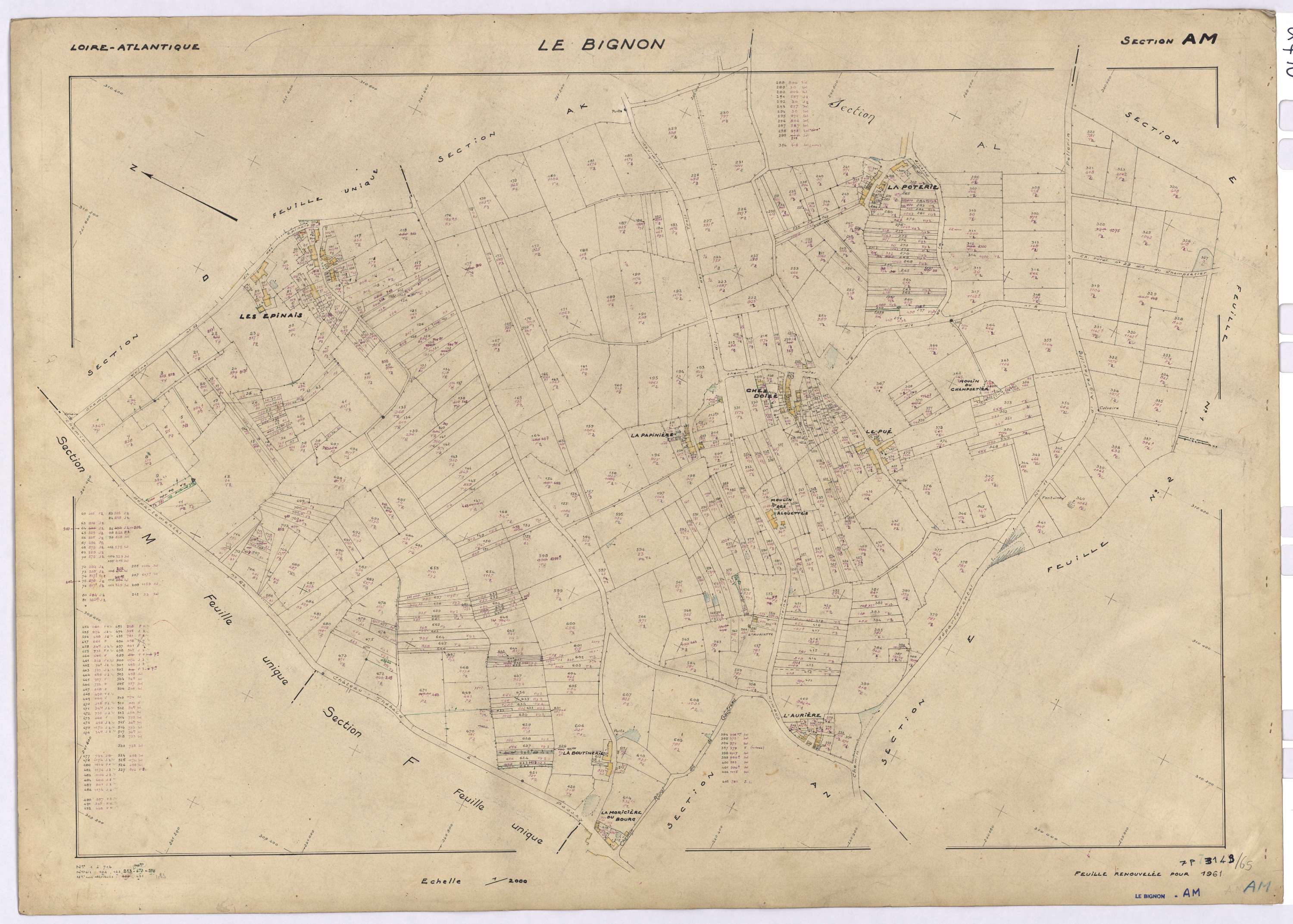 Le Bignon - Section AM 1-714