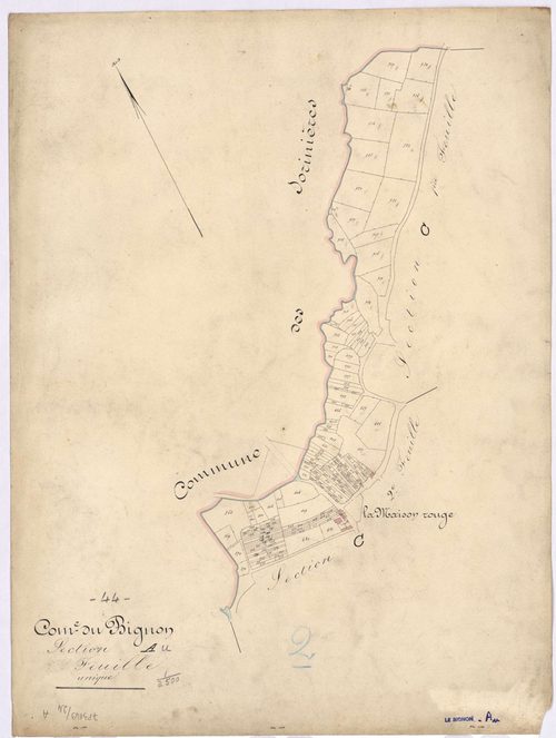 Le Bignon - Section A Maison rouge (section de la)