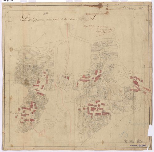 Le Bignon - Section J (développement) Loirière (section de La) ; développement des villages de Guénégaud, de La Violette, du Landais, de La Loirière et de La Hautière