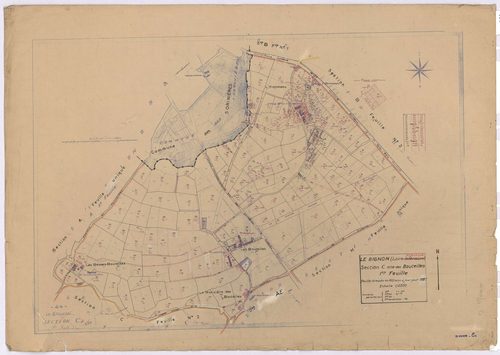 Le Bignon - Section C1 Bouteilles (section des) ; 1-265
