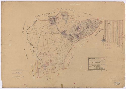 Le Bignon - Section C2 Bouteilles (section des) ; 266-698