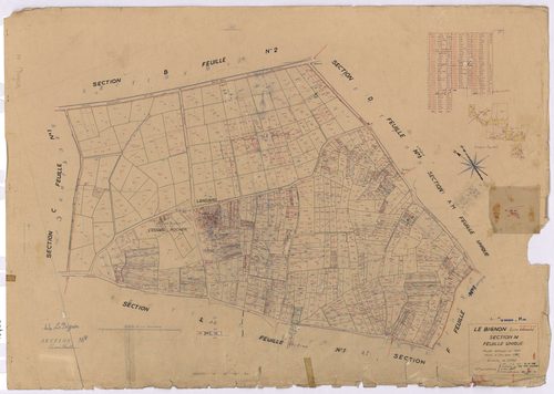 Le Bignon - Section M Andiard (section de L') ; 1-615