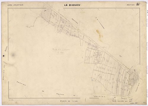 Le Bignon - Section AV1 67-87 ; 121-226