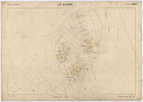 Le Bignon - Section AX1 66-345 ; 357-358