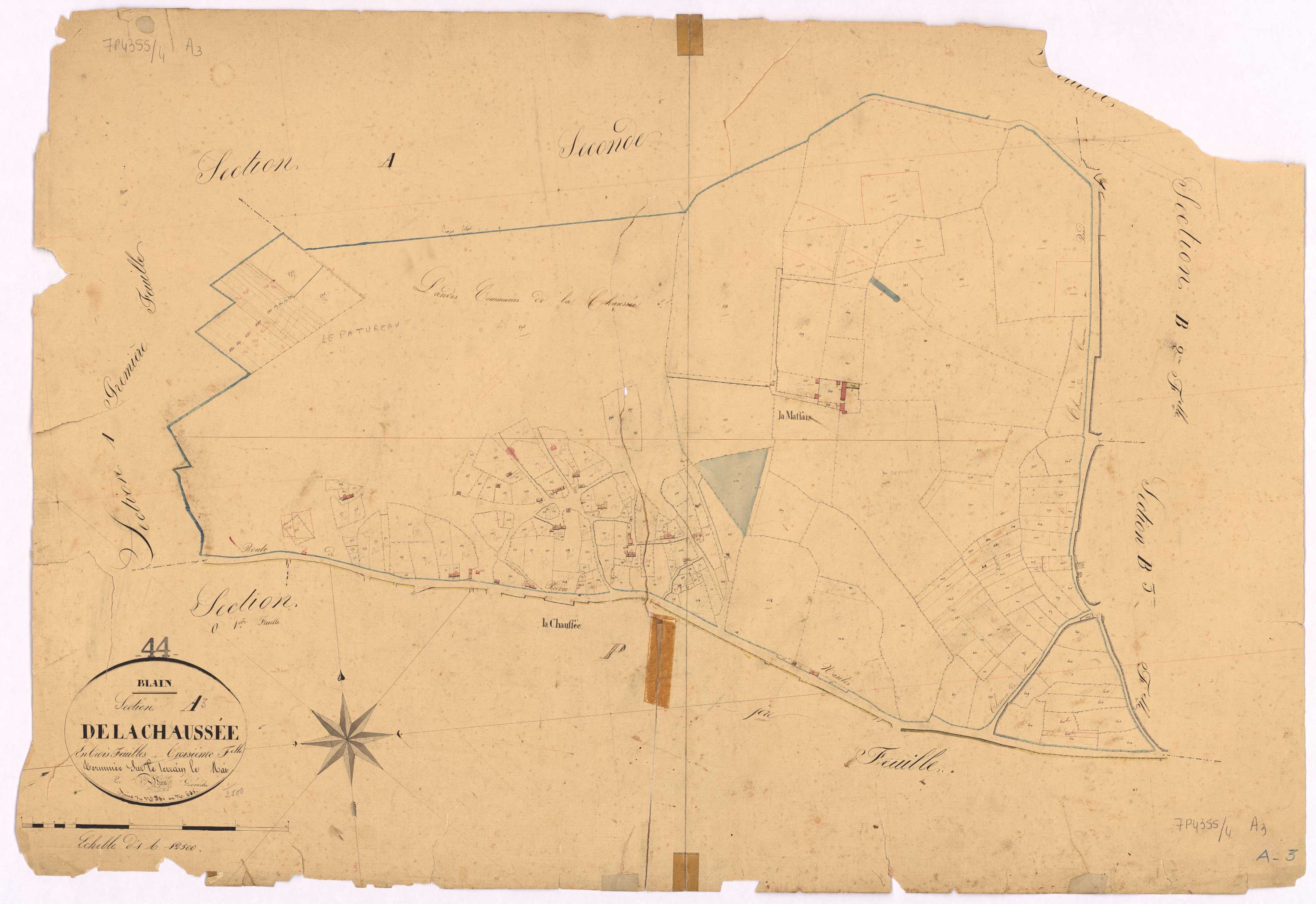Blain - Section A3 Chaussée (section de La) ; 381-615