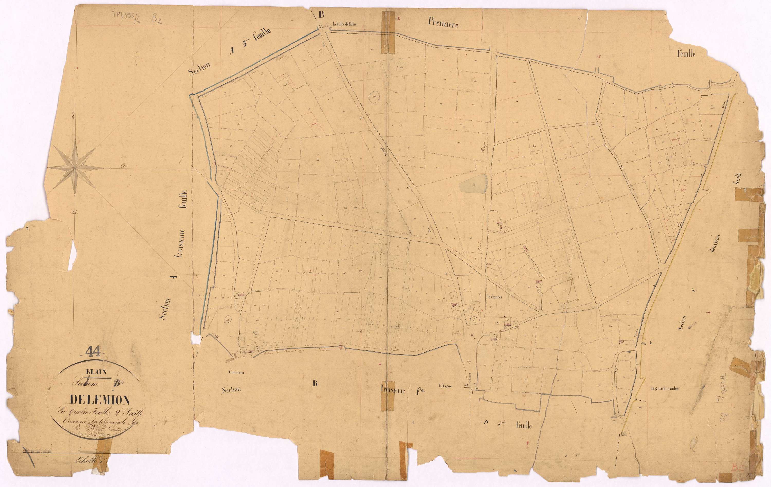Blain - Section B2 Lemion (section de) ; 557-908