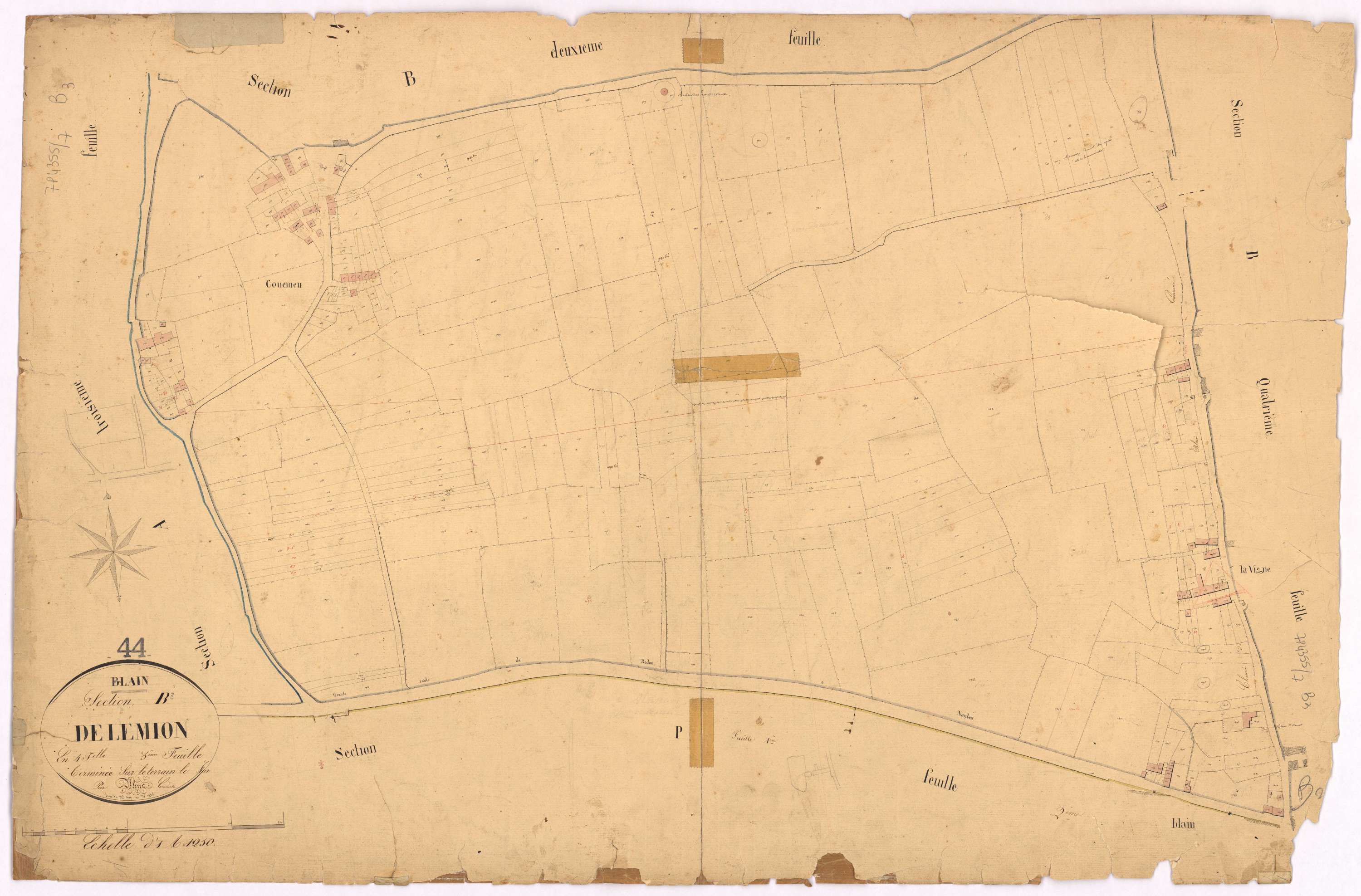 Blain - Section B3 Lemion (section de) ; 909-1226