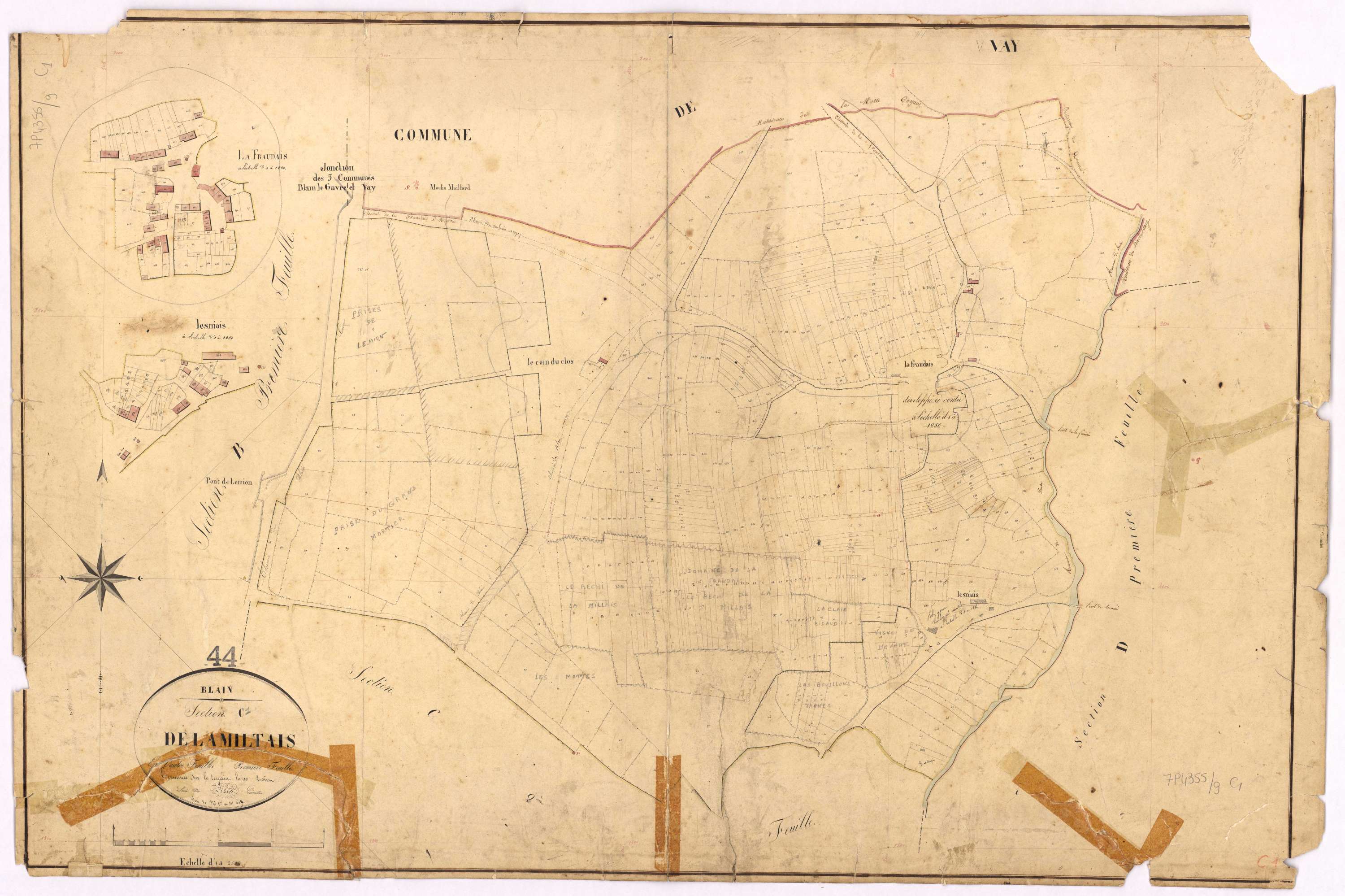 Blain - Section C1 Miltais (section de La) ; 1-619