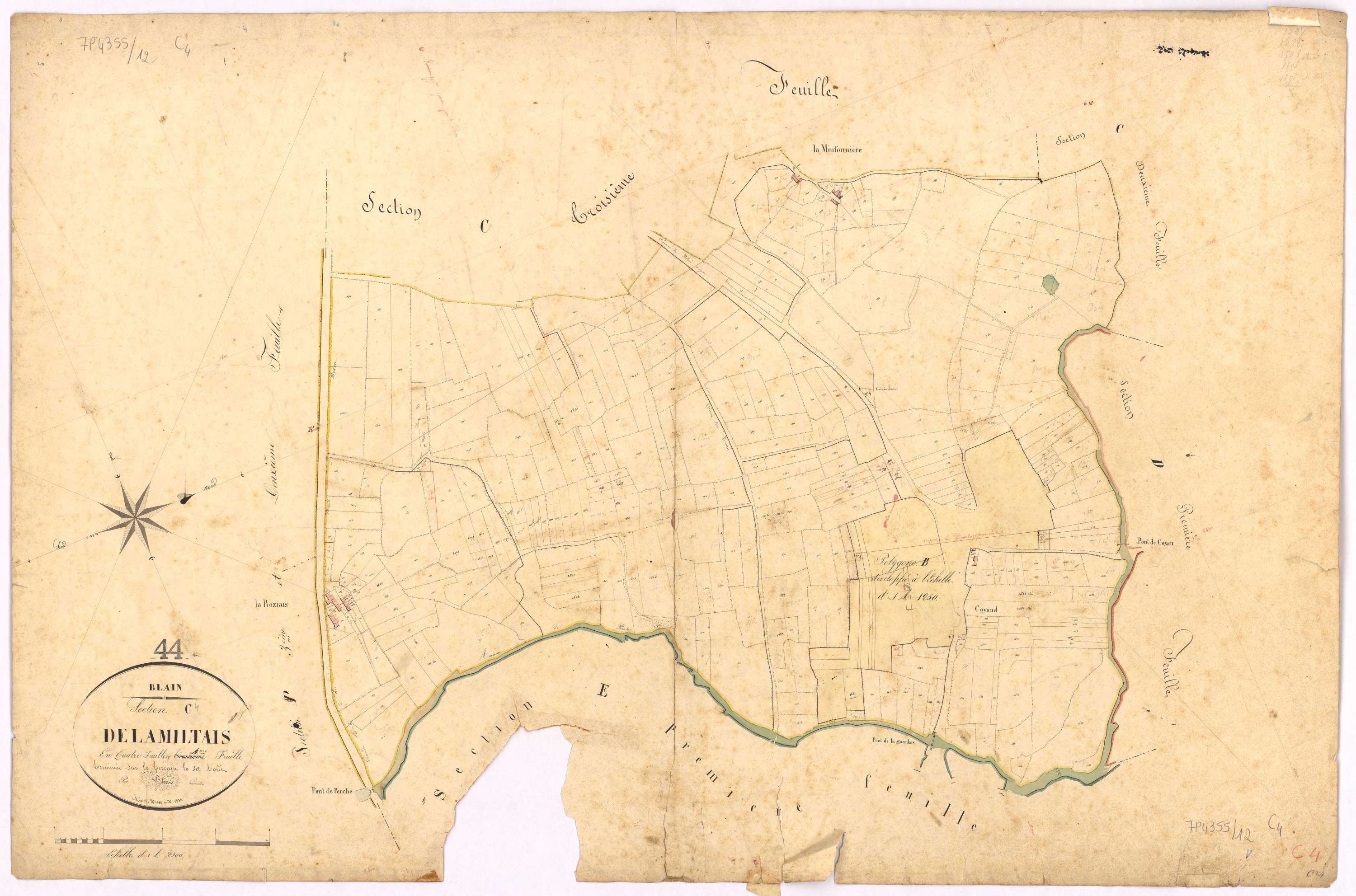 Blain - Section C4 Miltais (section de La) ; 1384-1833