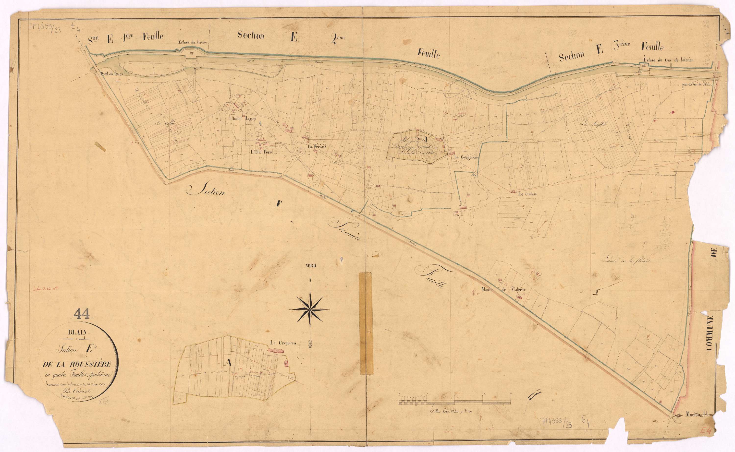 Blain - Section E4 Roussière (section de La) ; 1338-1804