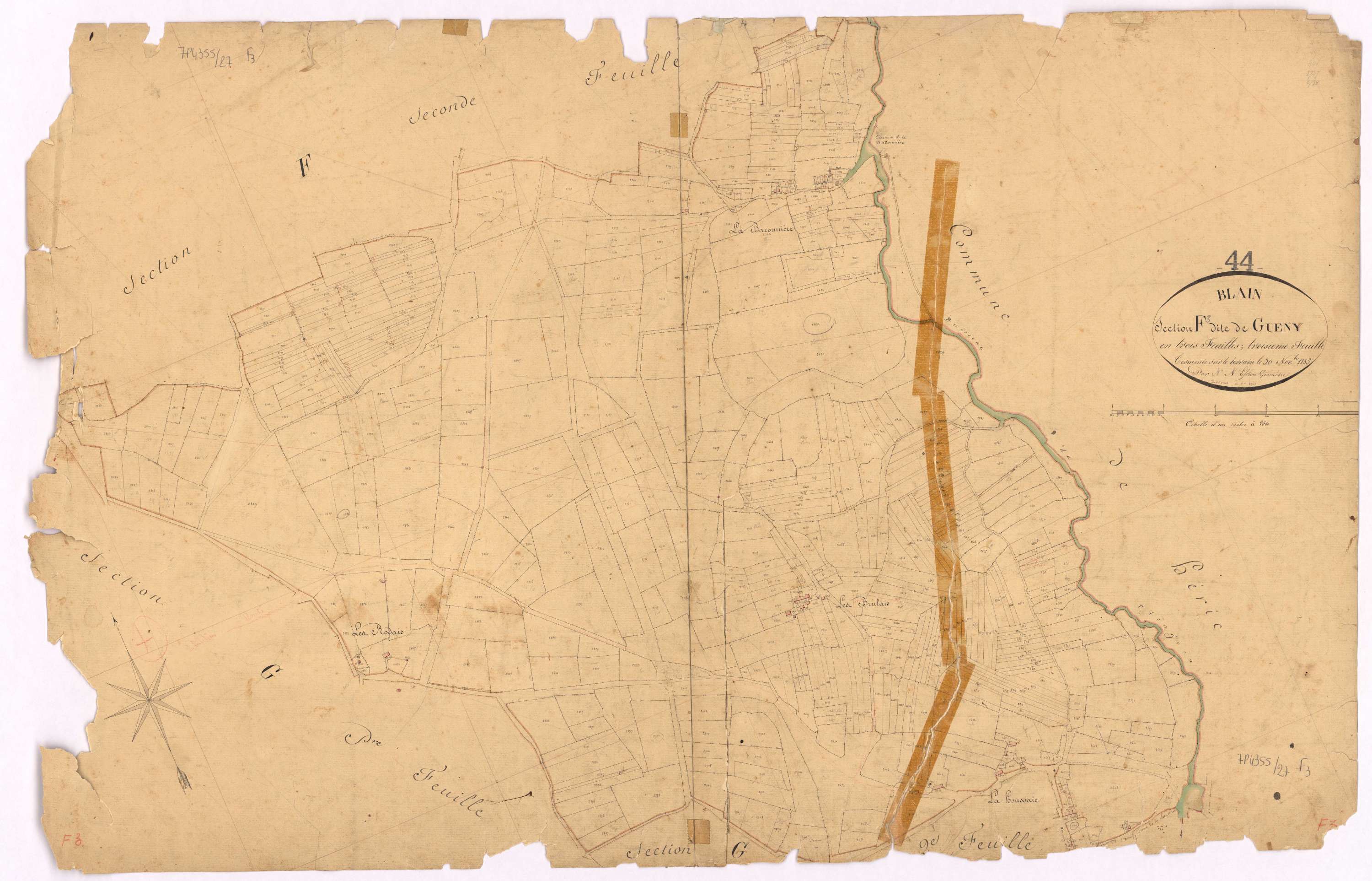 Blain - Section F3 Gueny (section de) ; 2304-2915