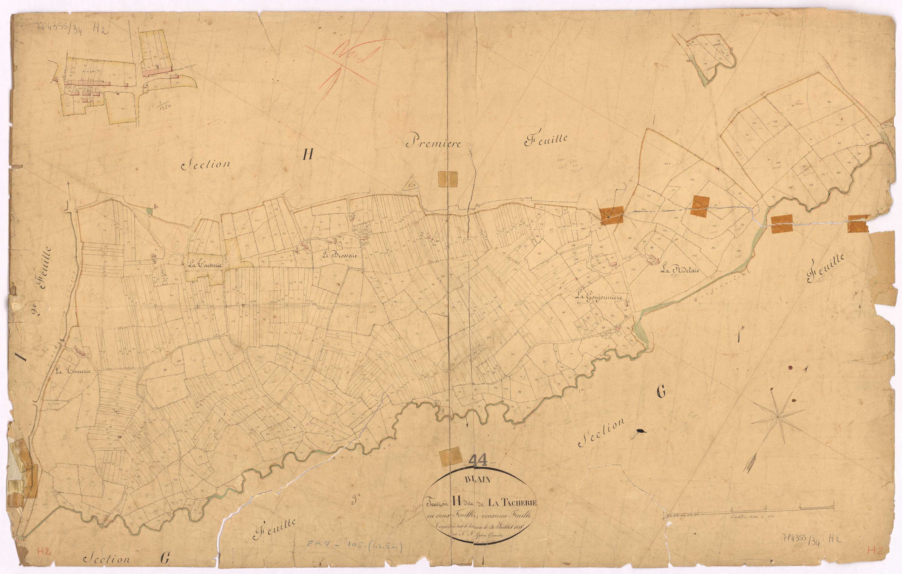 Blain - Section H2 Tâcherie (section de La) ; 208-921