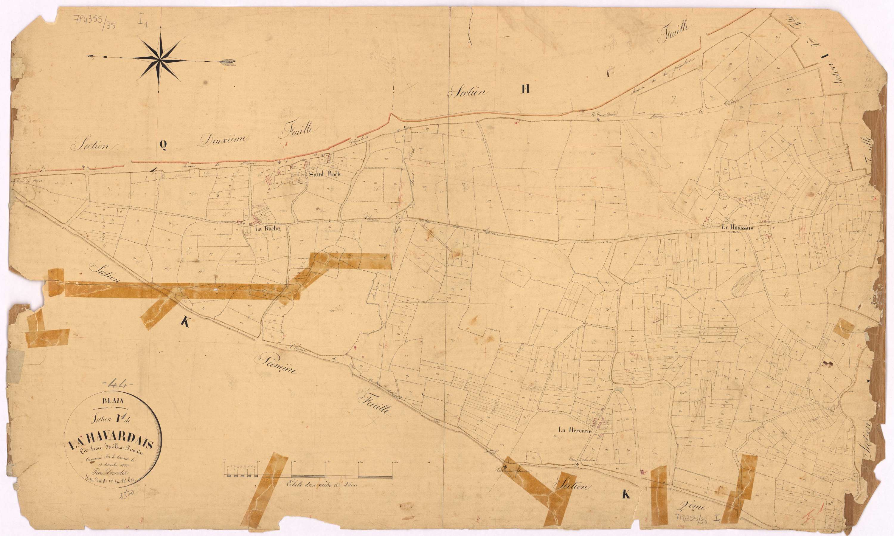 Blain - Section I1 Havardais (section de La) ; 1-604