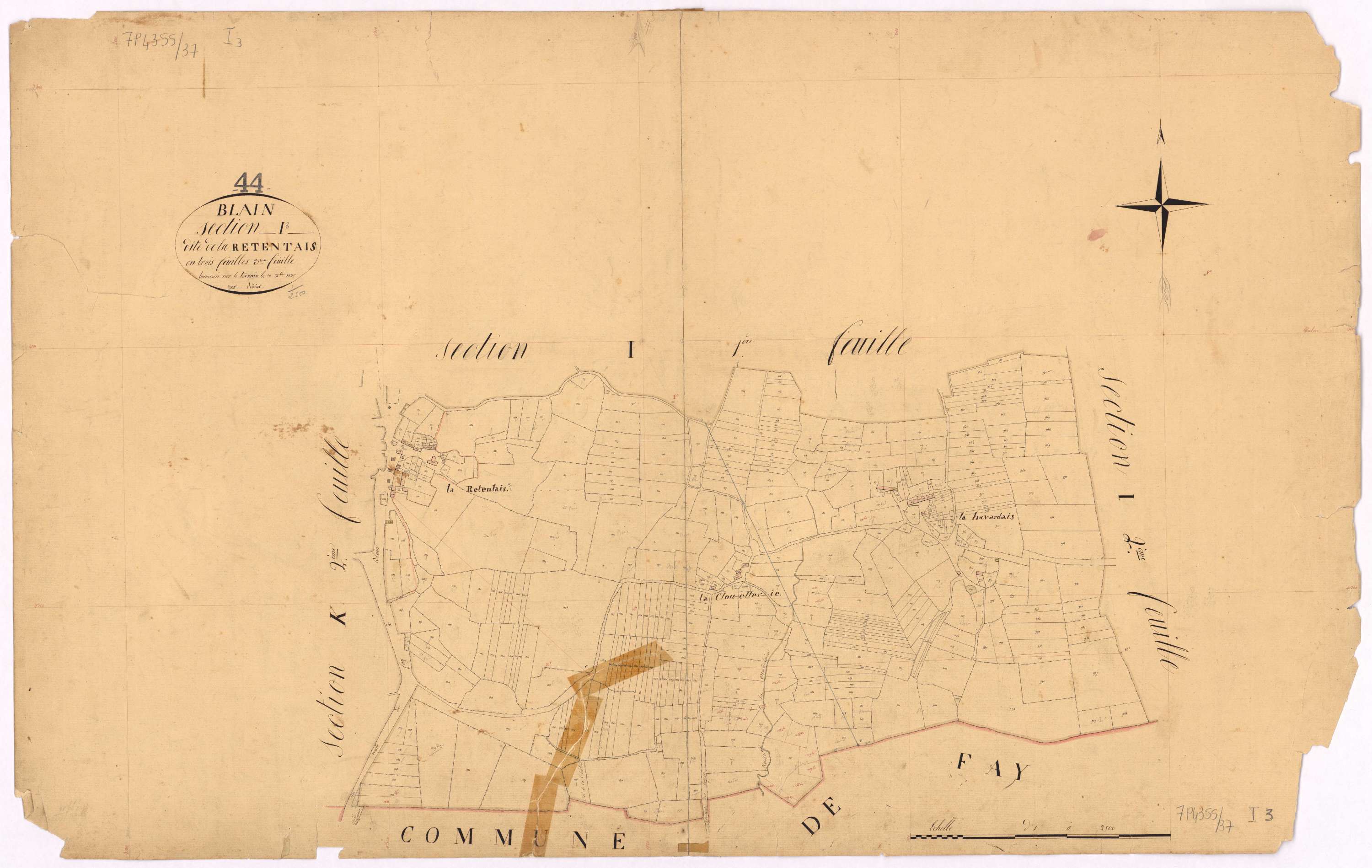 Blain - Section I3 Retentais (section de La)