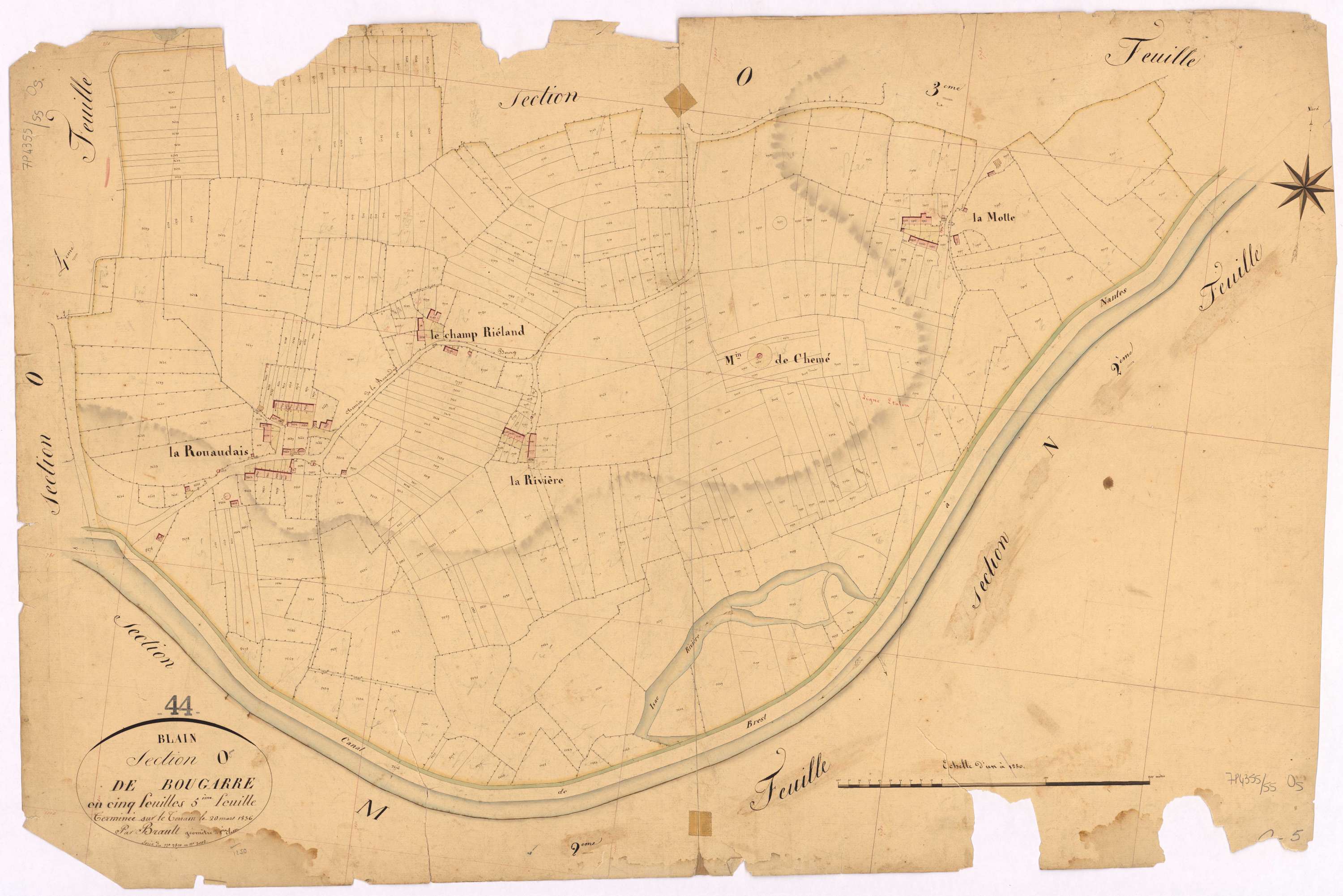 Blain - Section O5 Bougarre (section de) ; 2590-3008
