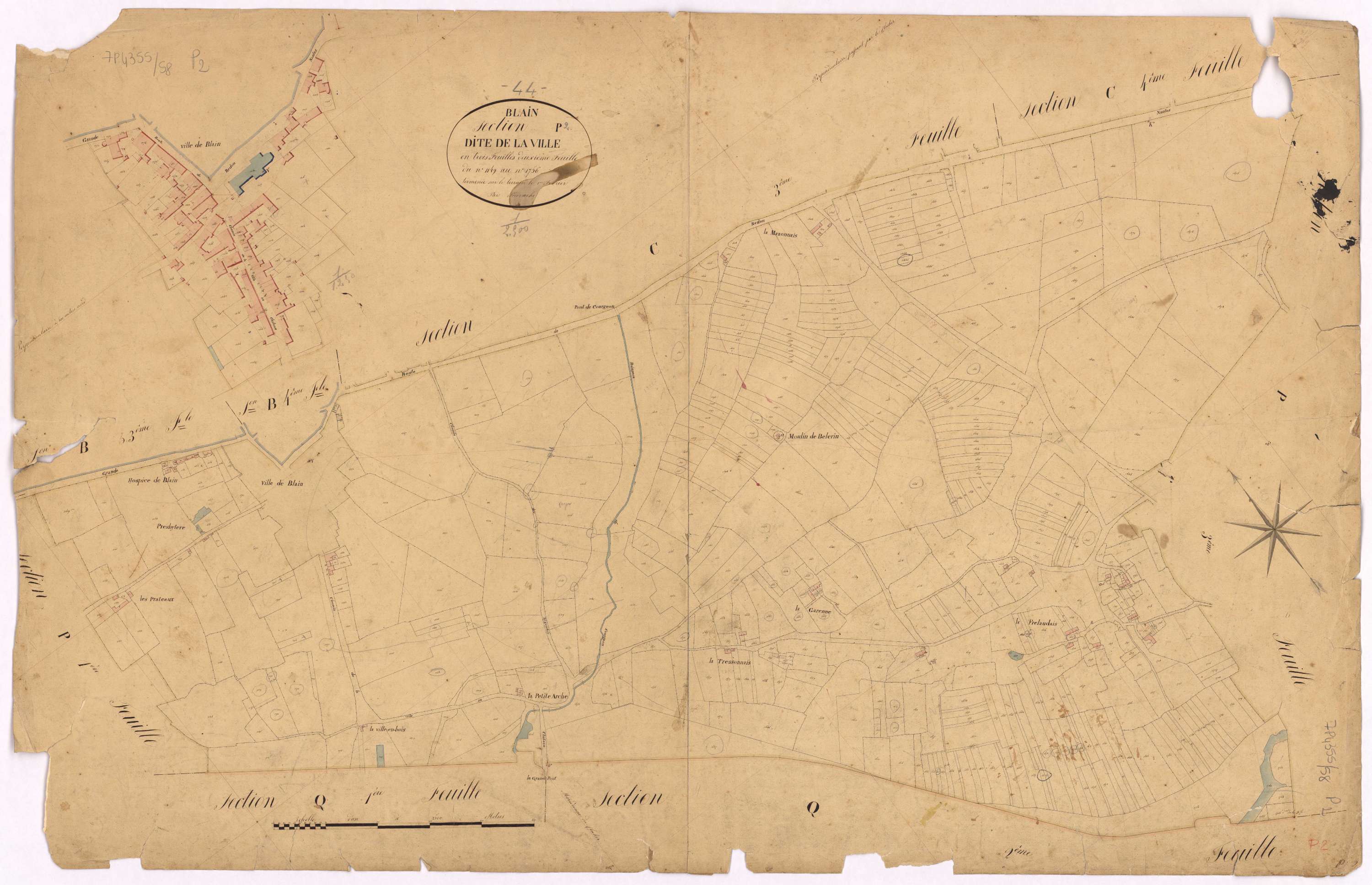Blain - Section P2 Ville (section de La) ; 1149-1756