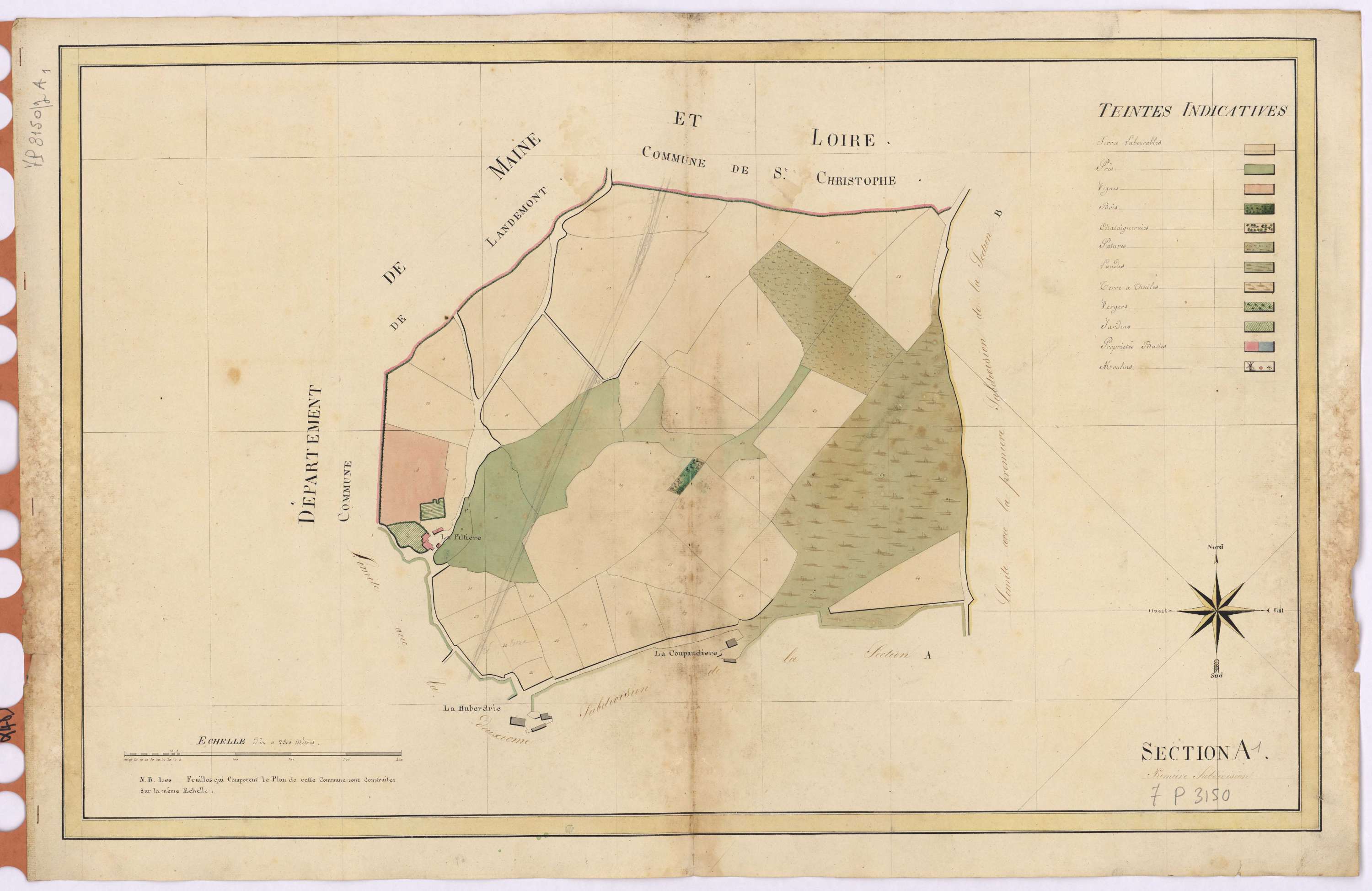 La Boissière-du-Doré - Section A1 3-33 ; 35 ; 47-60