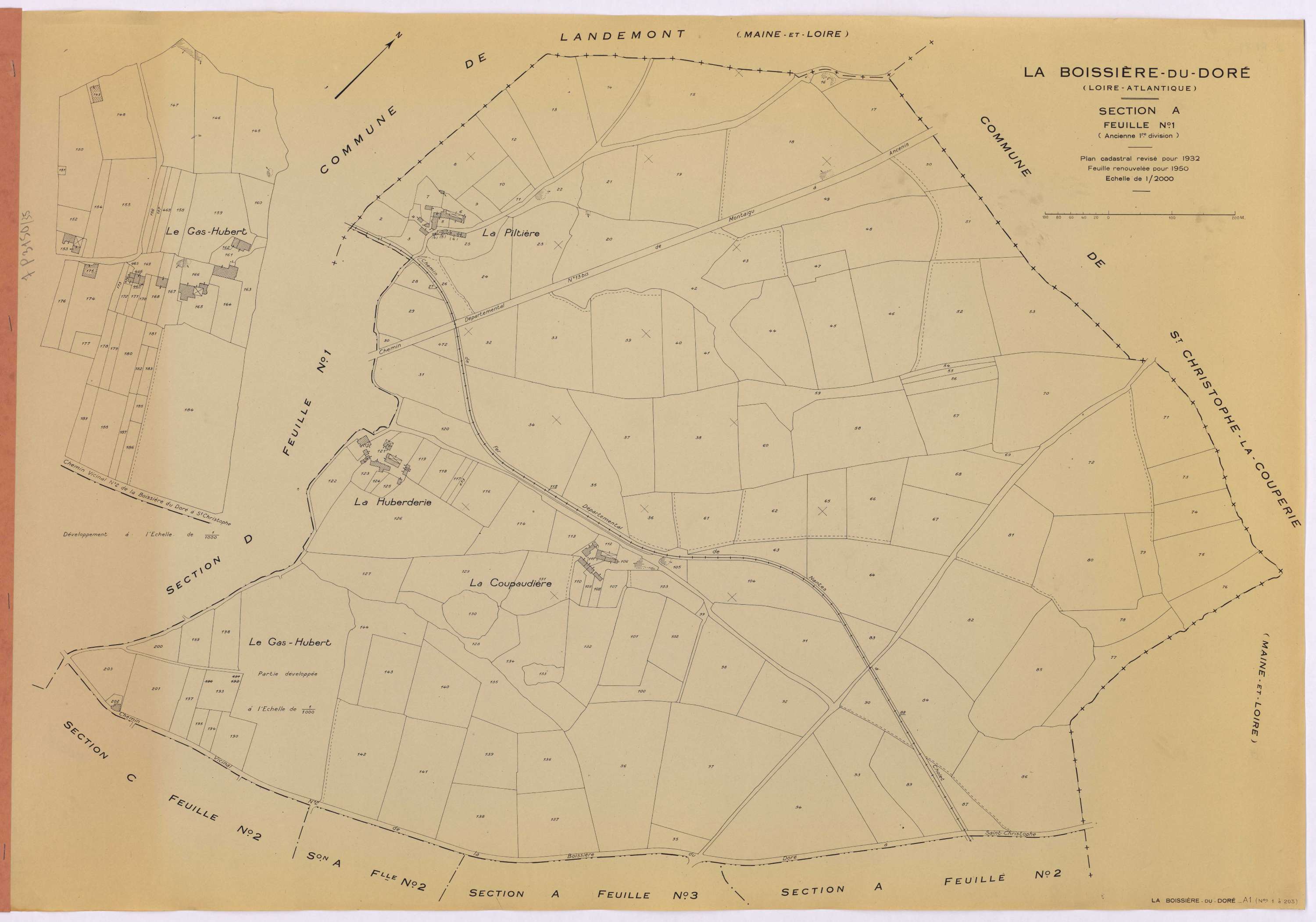 La Boissière-du-Doré - Section A1 1-203