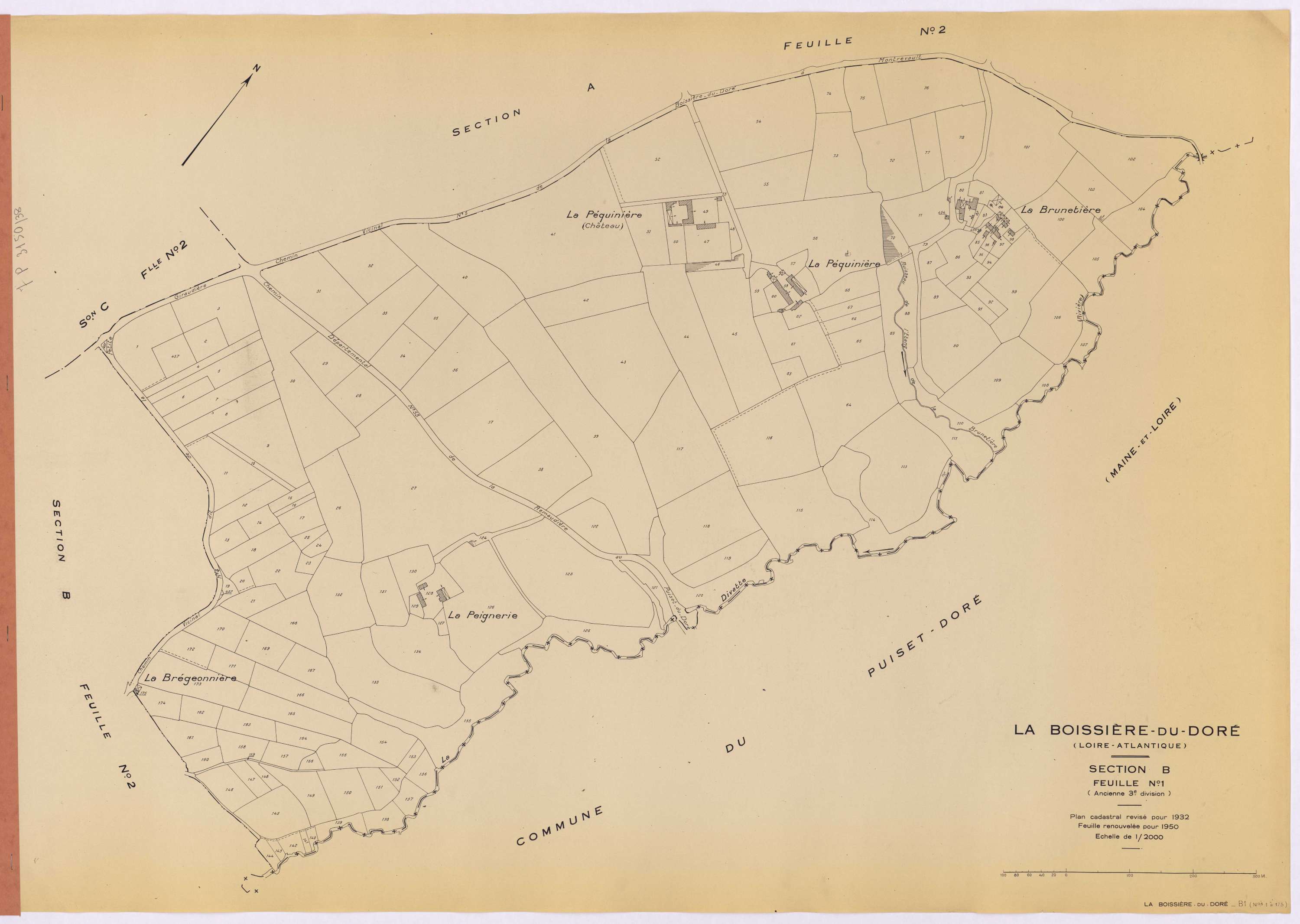 La Boissière-du-Doré - Section B1 1-175