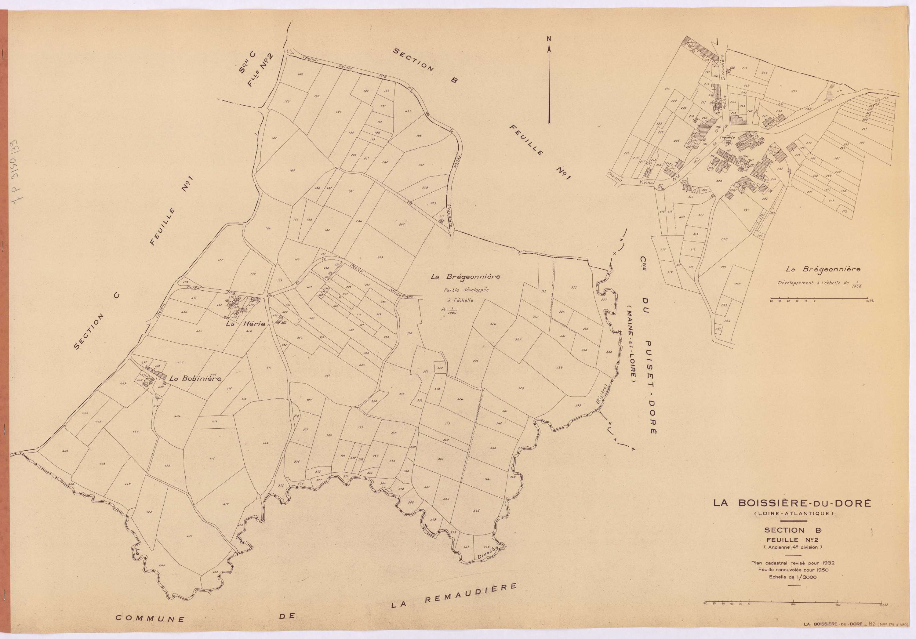 La Boissière-du-Doré - Section B2 176-450