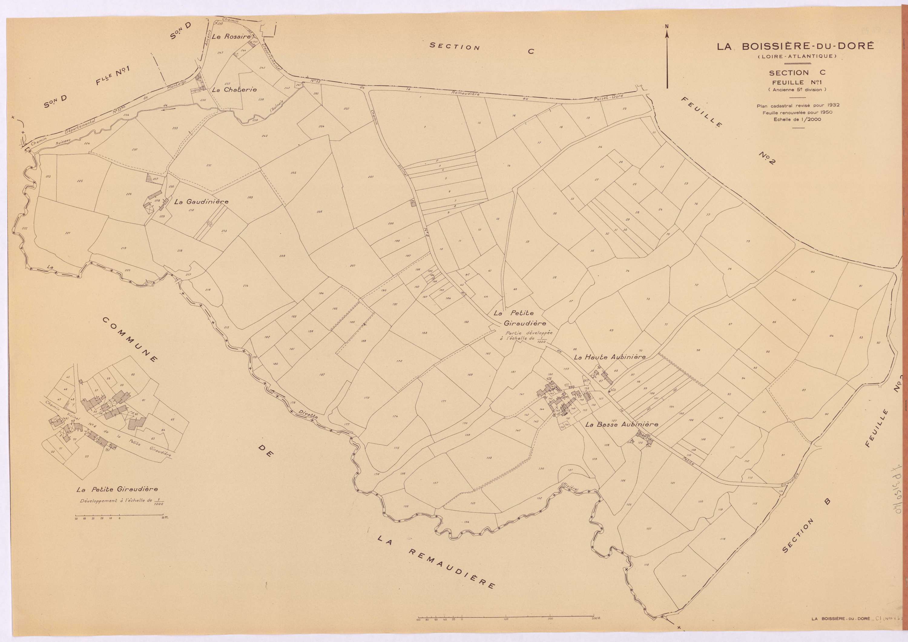 La Boissière-du-Doré - Section C1 1-248