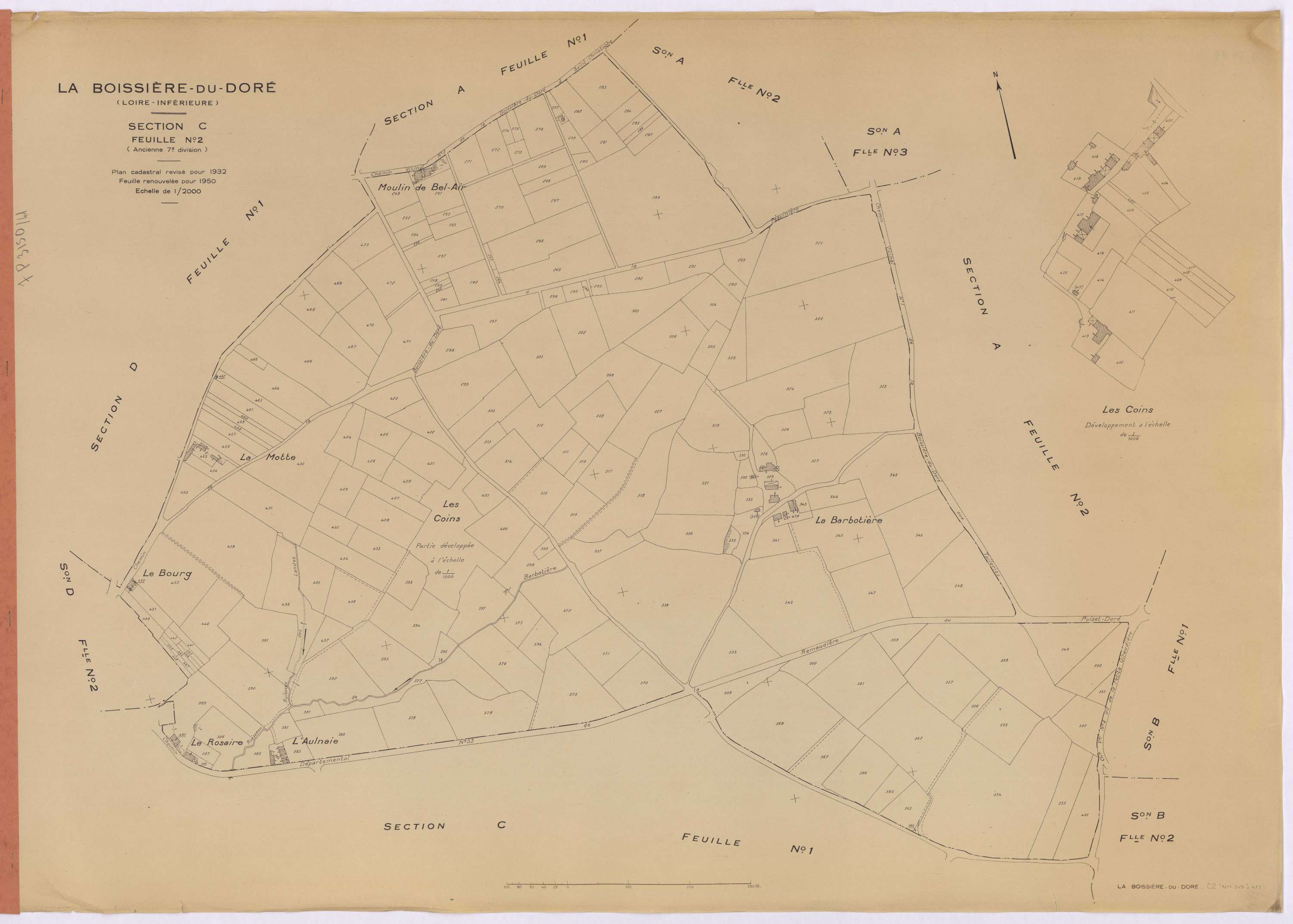 La Boissière-du-Doré - Section C2 249-473