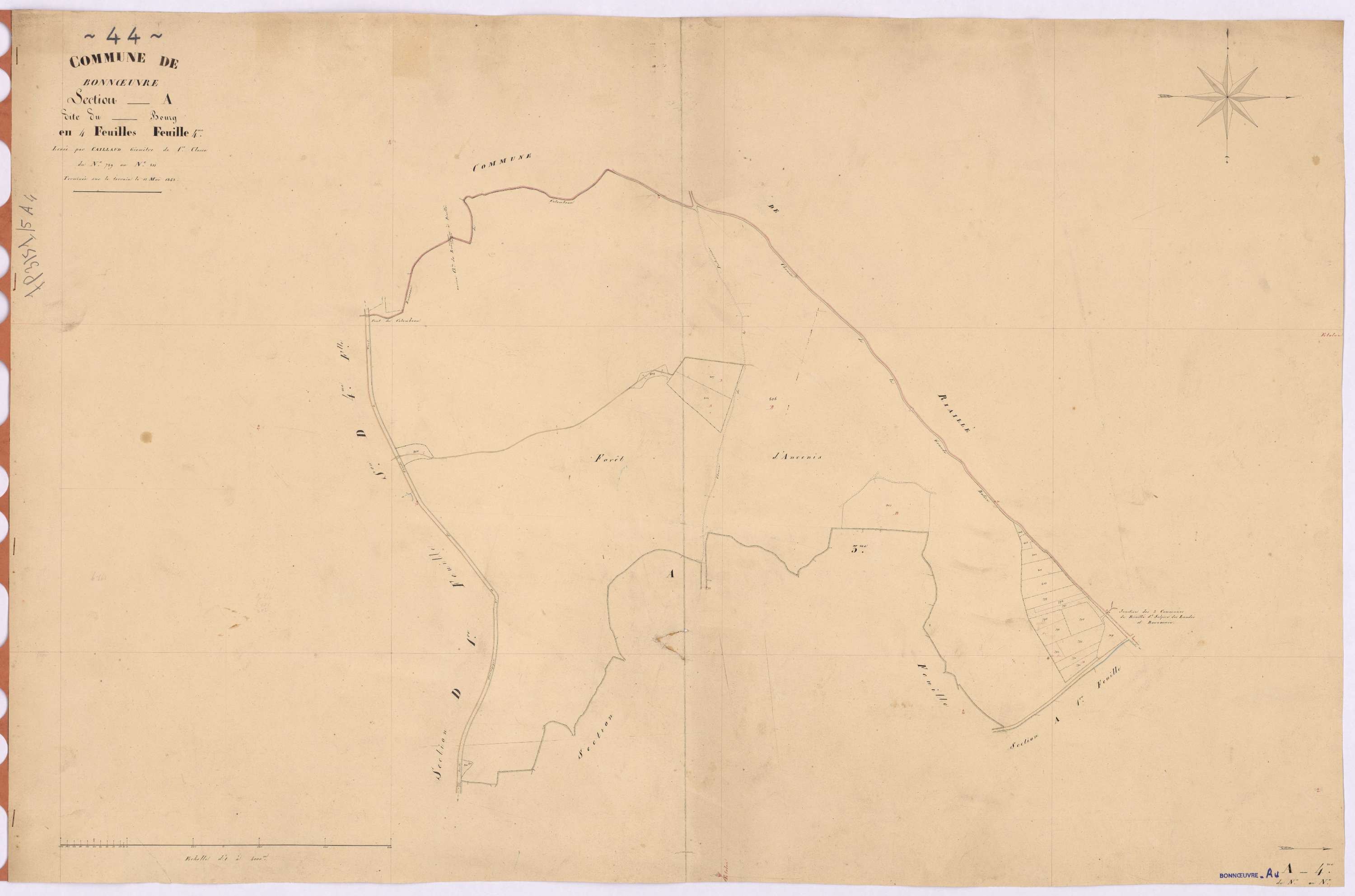 Bonnœuvre - Section A4 Bourg (section du)