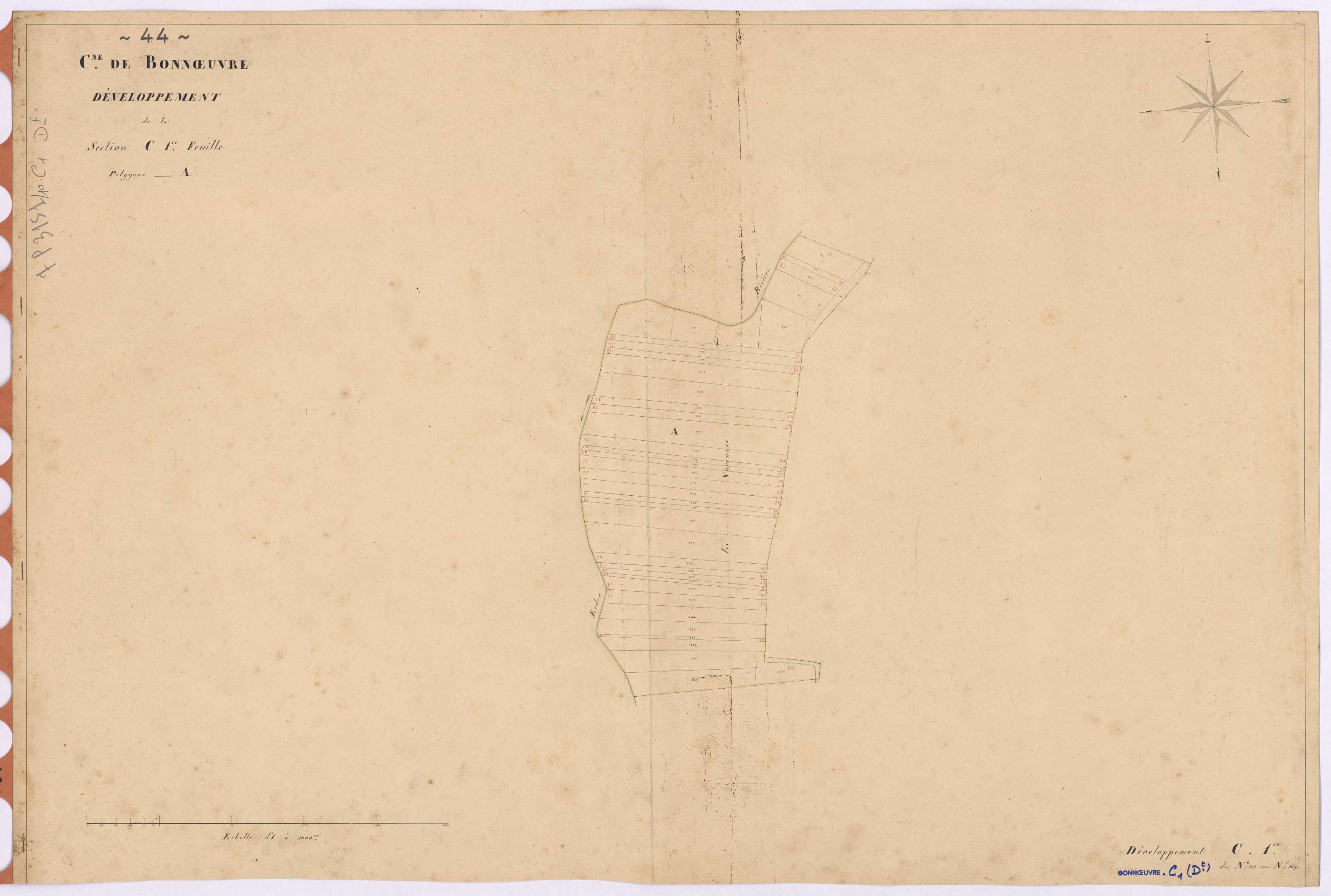 Bonnœuvre - Section C1 (développement) Chaise (section de la) ; développement du village des Varennes