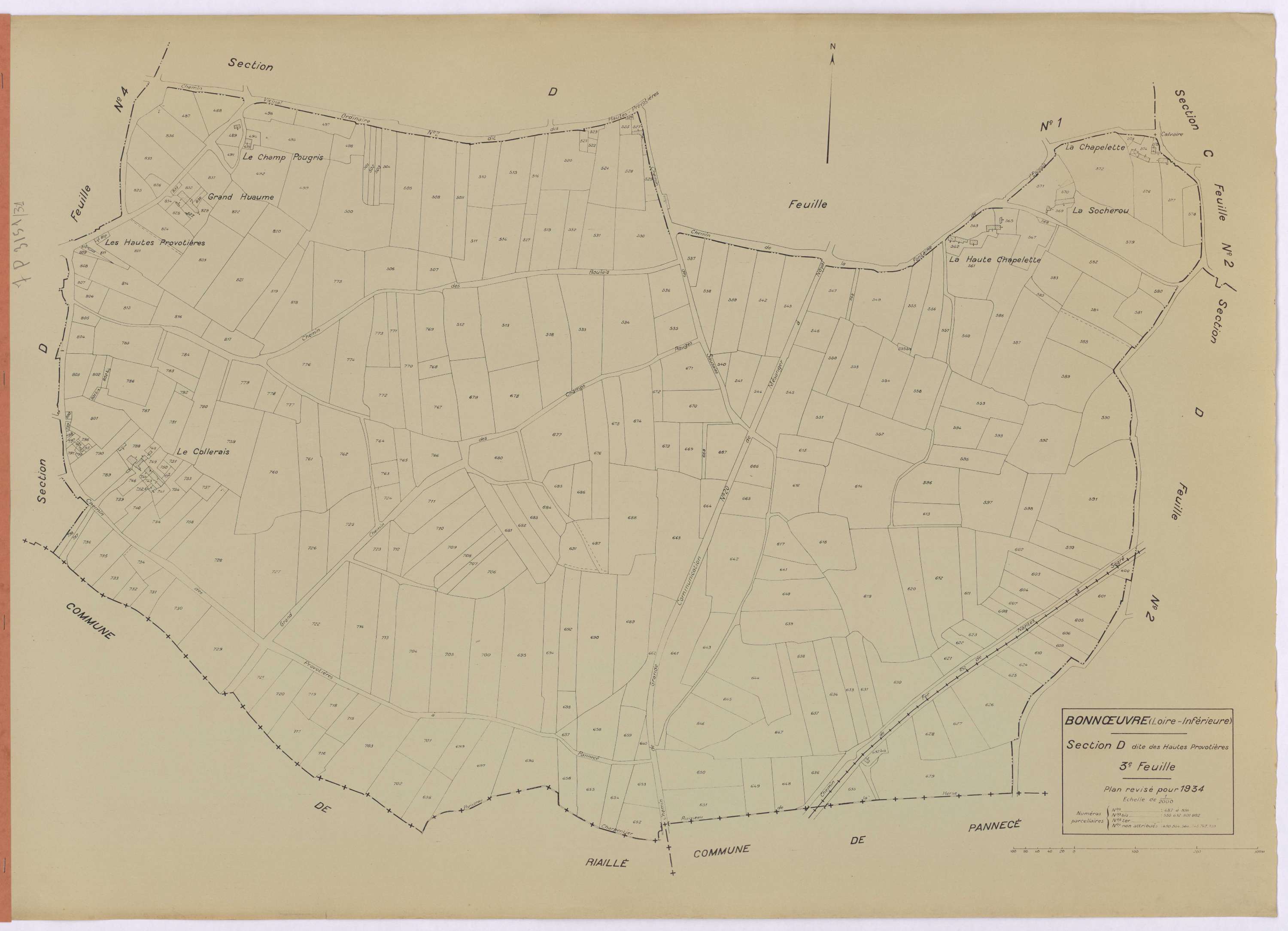 Bonnœuvre - Section D3 487-836