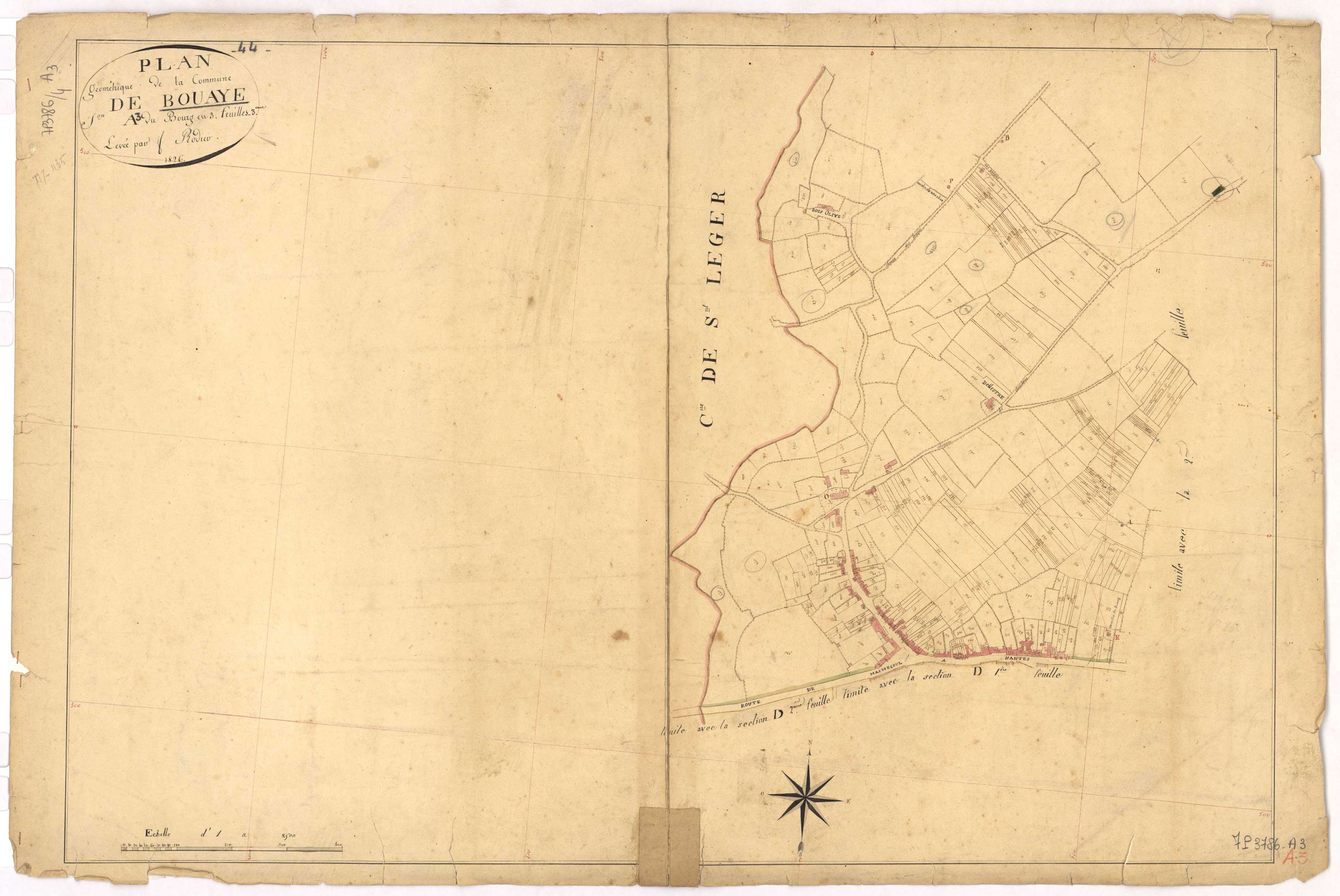 Bouaye - Section A3 Bourg (section du)
