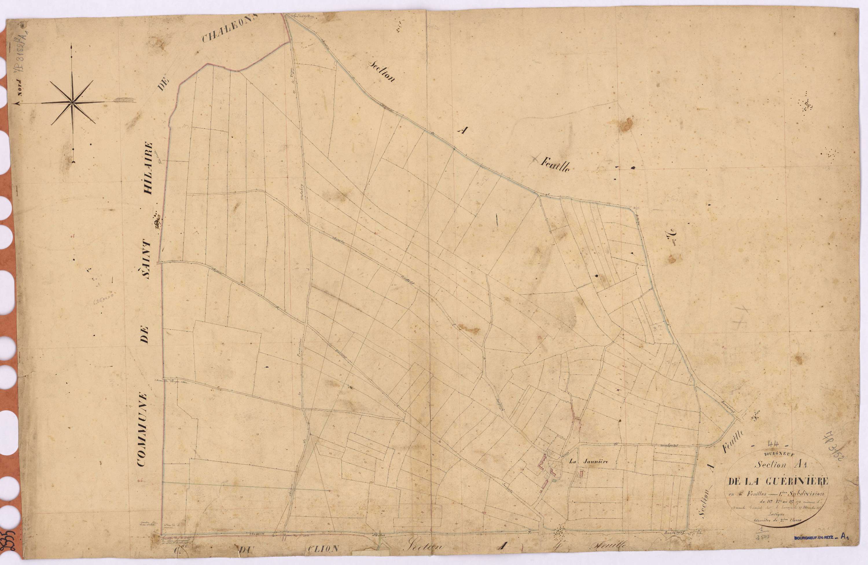 Bourgneuf-en-Retz - Section A1 Guérivière (section de La)