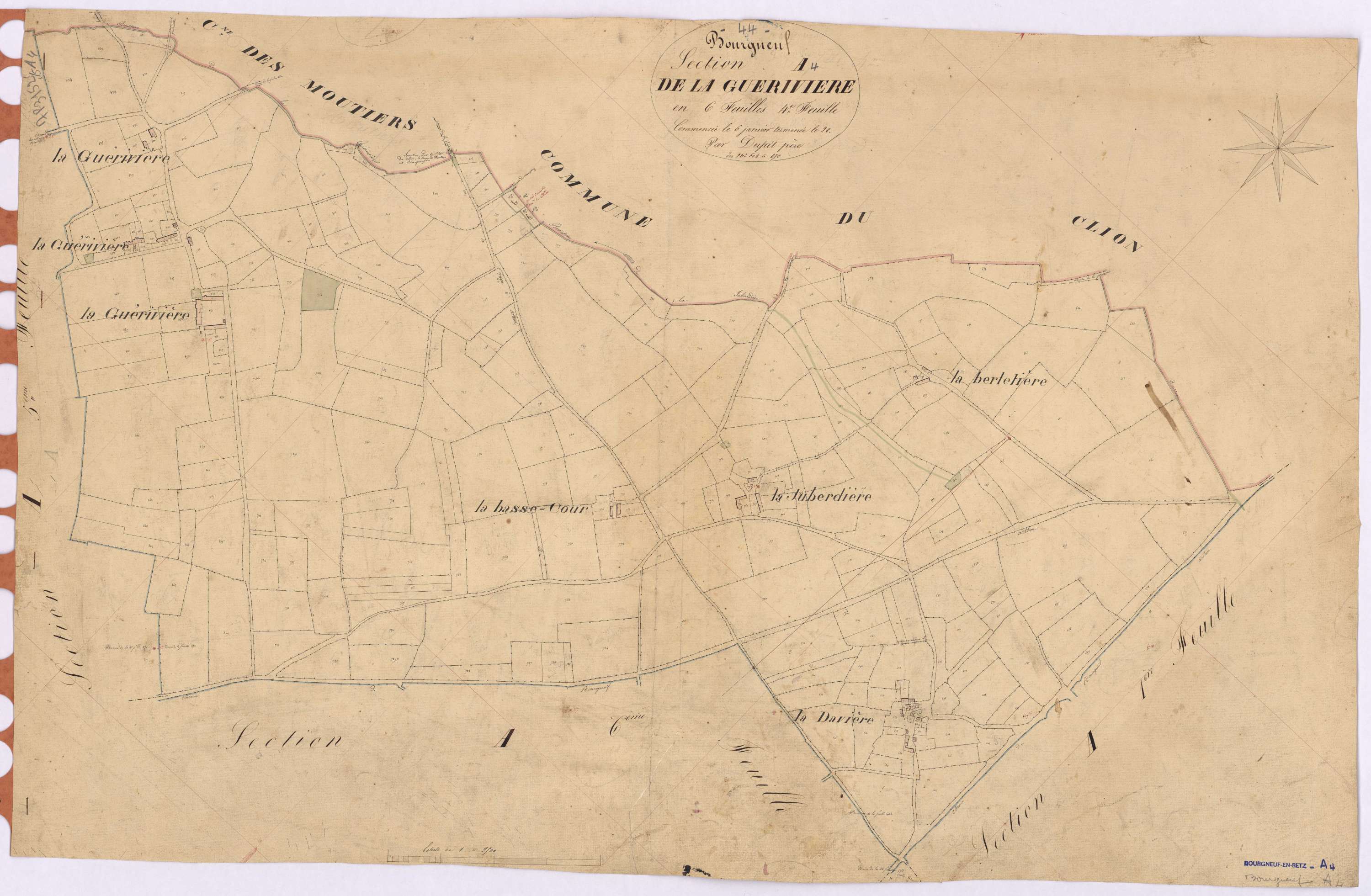 Bourgneuf-en-Retz - Section A4 Guérivière (section de La)