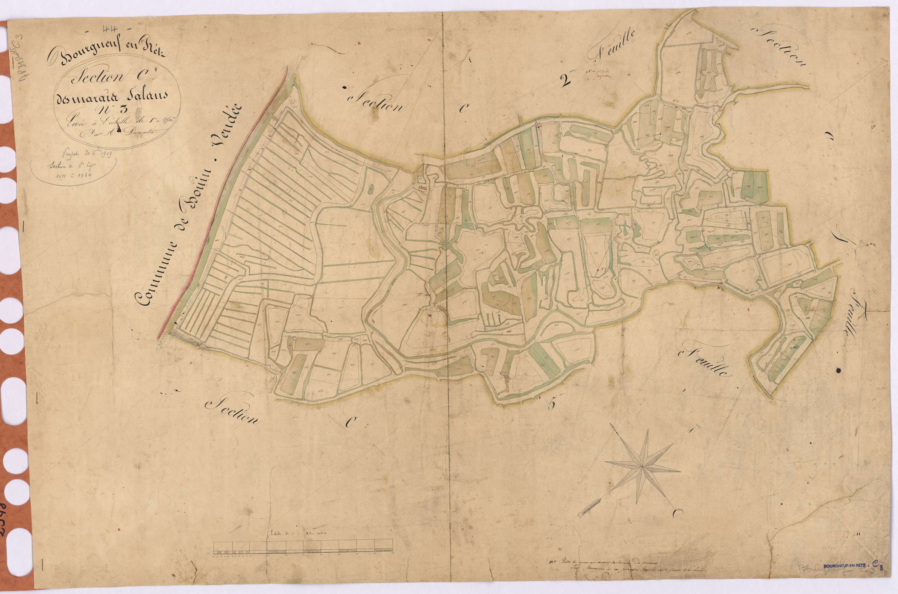 Bourgneuf-en-Retz - Section C3 Marais Salants (section des)